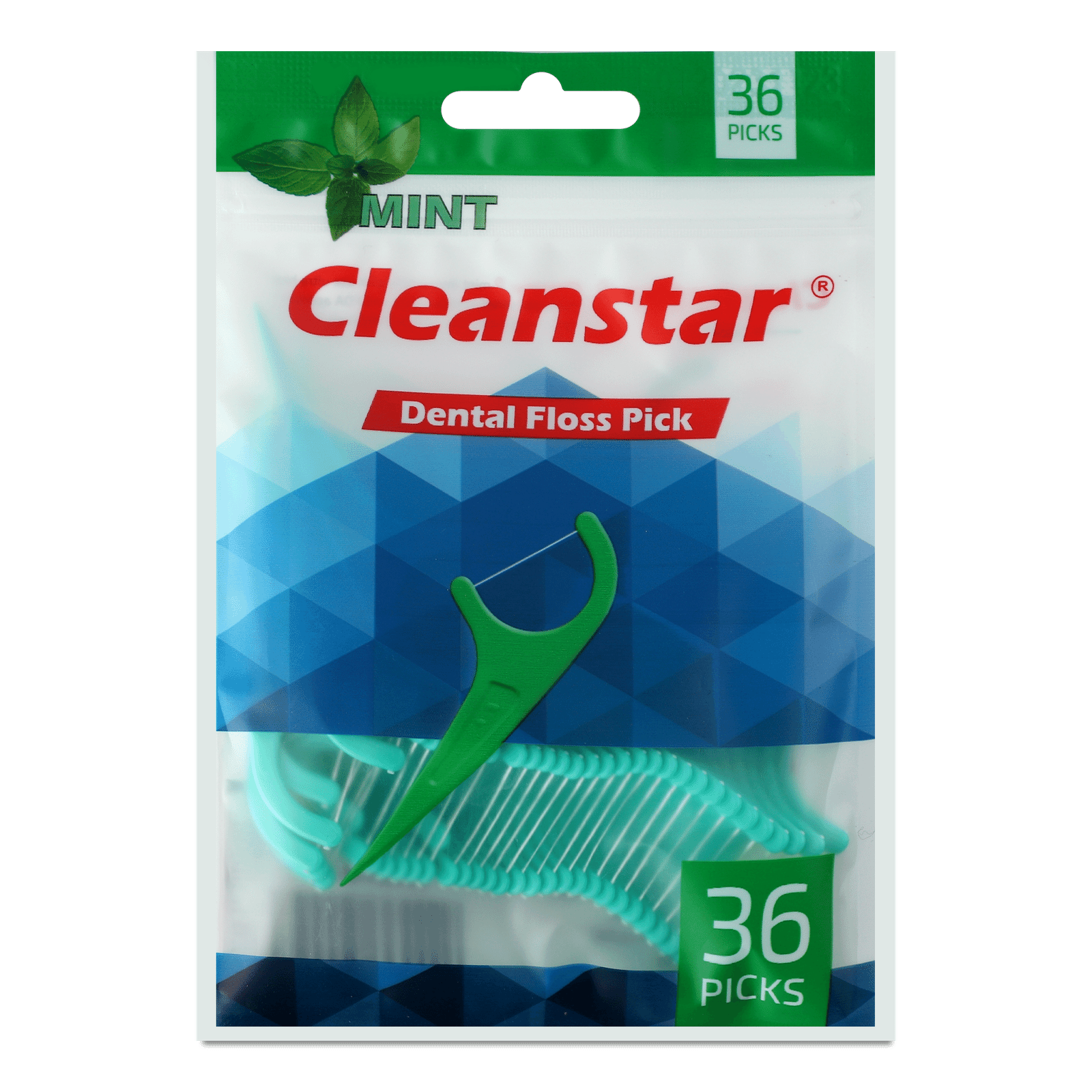 Нитка-флос зубна Cleanstar м'ятна - 1