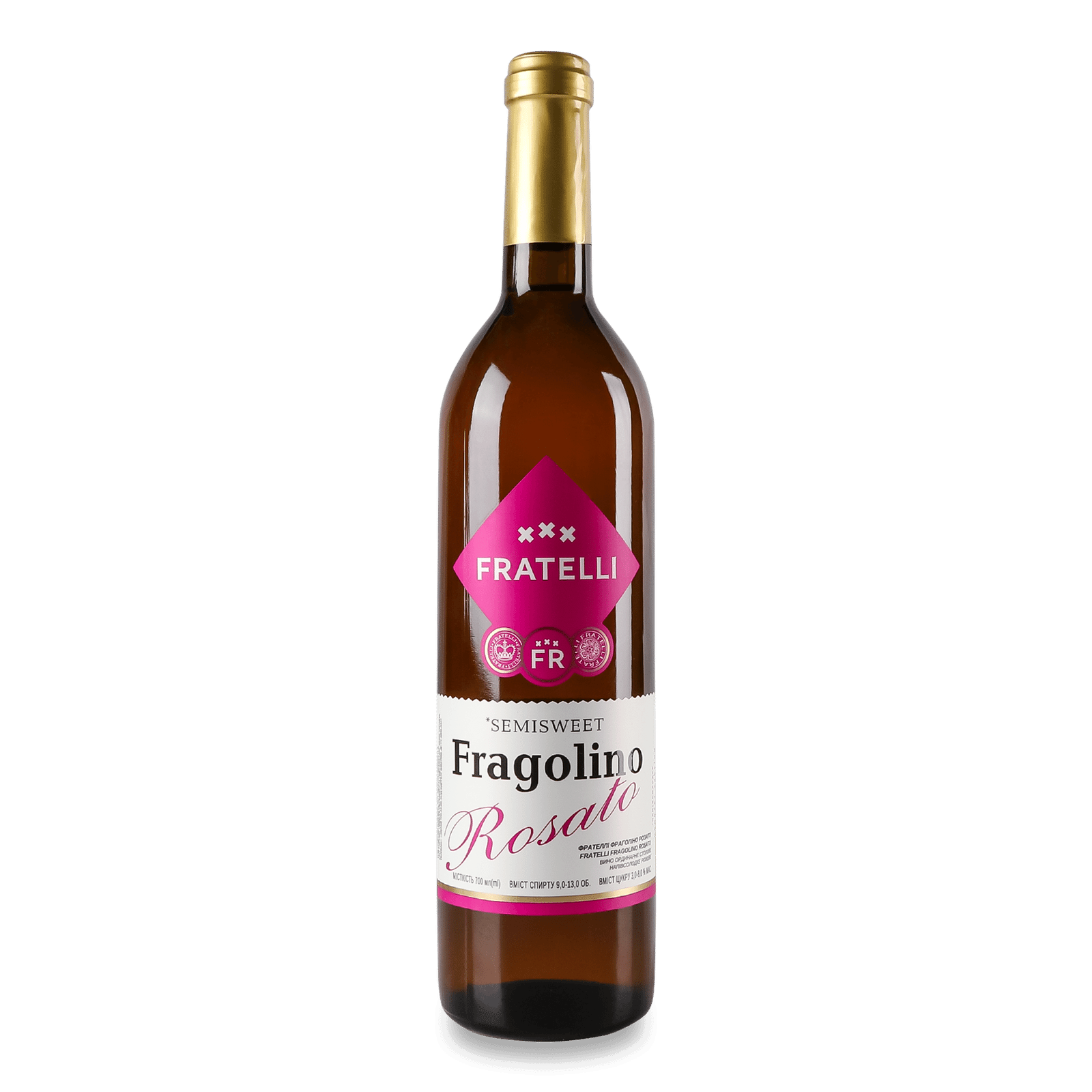 Вино Fratelli Fragolino Rosato рожеве напівсолодке - 1