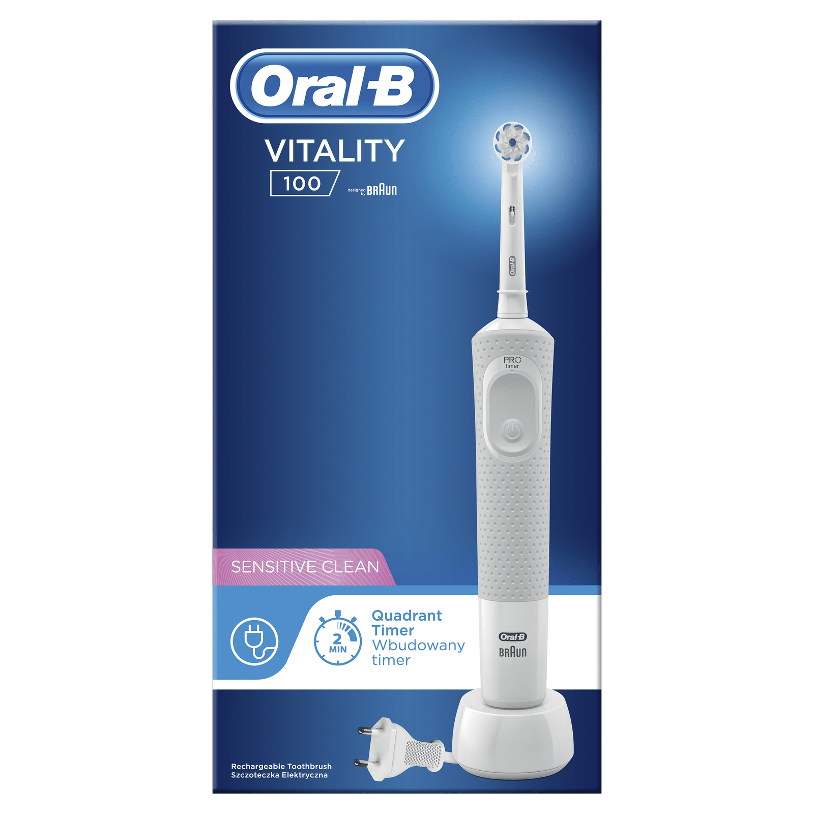 Електрична зубна щітка Oral-B Vitality Sensitive Clean - 1