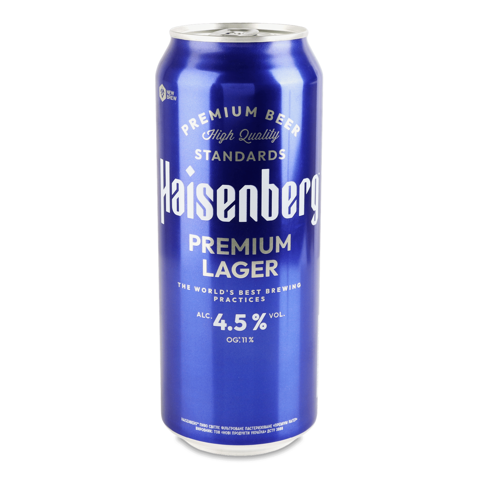 Пиво Haisenberg Premium Lager світле з/б - 1