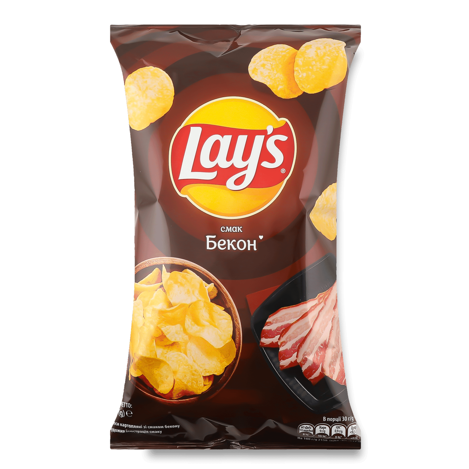 Чипси Lay's картопляні зі смаком бекону - 1