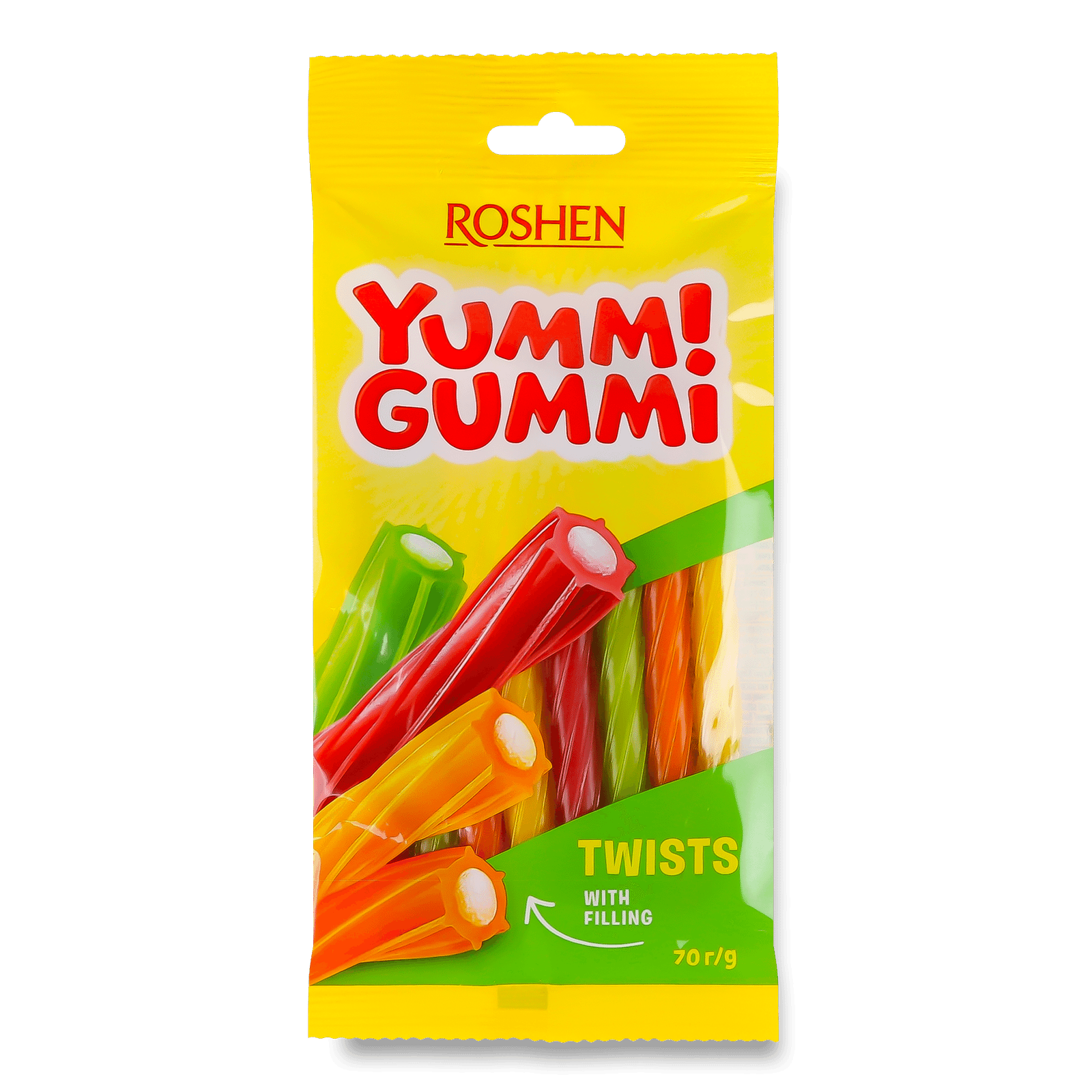 Цукерки Roshen Yummi Gummi Twists - 1