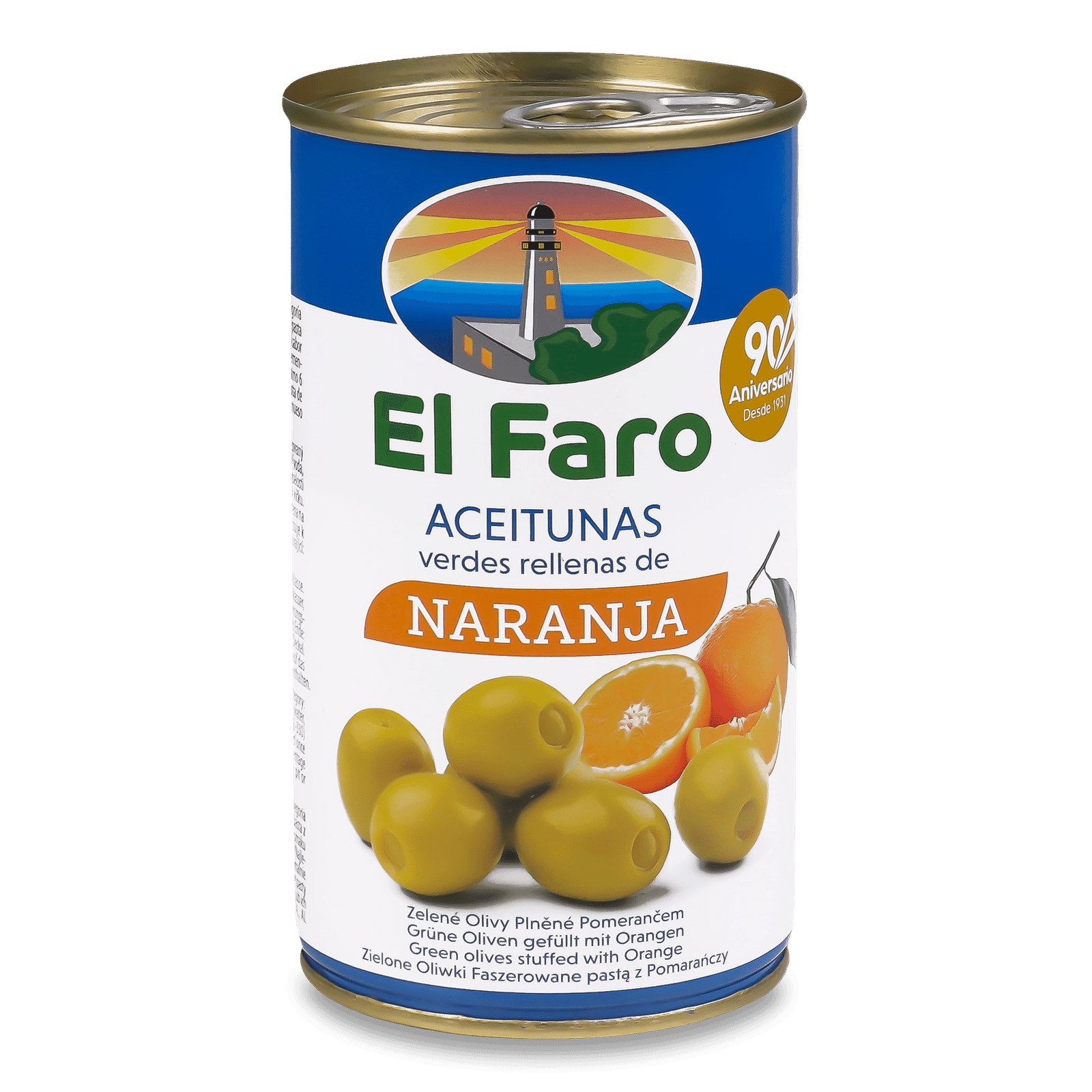 Оливки El Faro фаршировані апельсином - 1