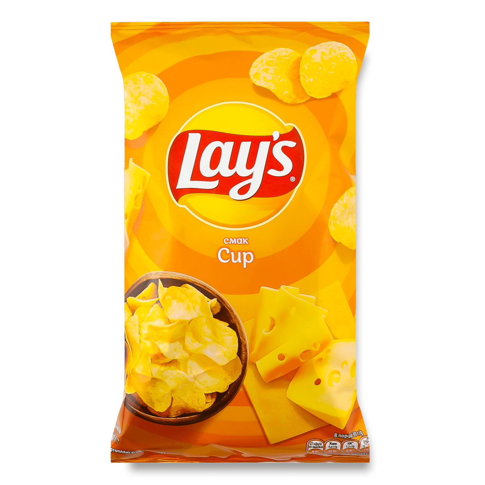 Чипси Lay's картопляні зі смаком сиру - 1