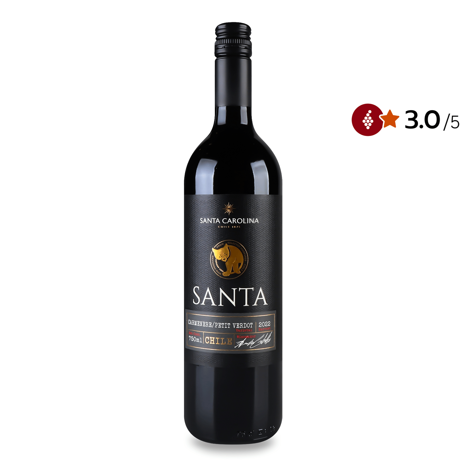 Вино Santa Carolina Carmenere/Petit Verdot - 1