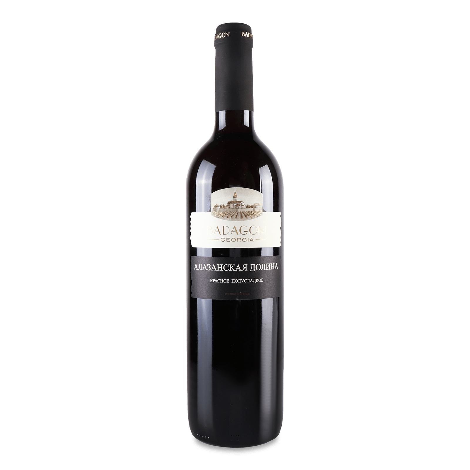 Вино Badagoni «Алазанська долина» червоне напівсолодке - 1