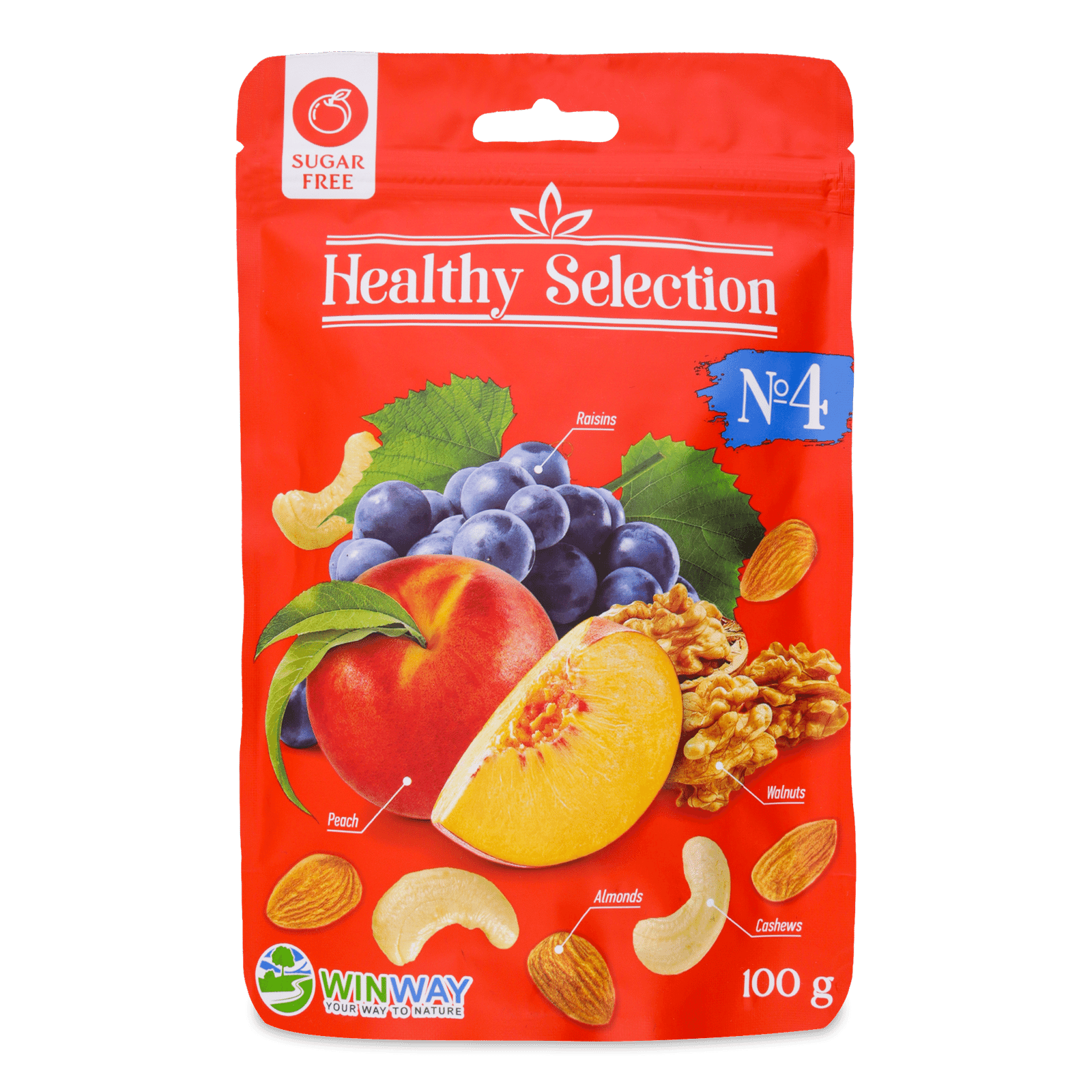 Суміш Winway HealSel горіхів та фруктів №4 без цукру - 1