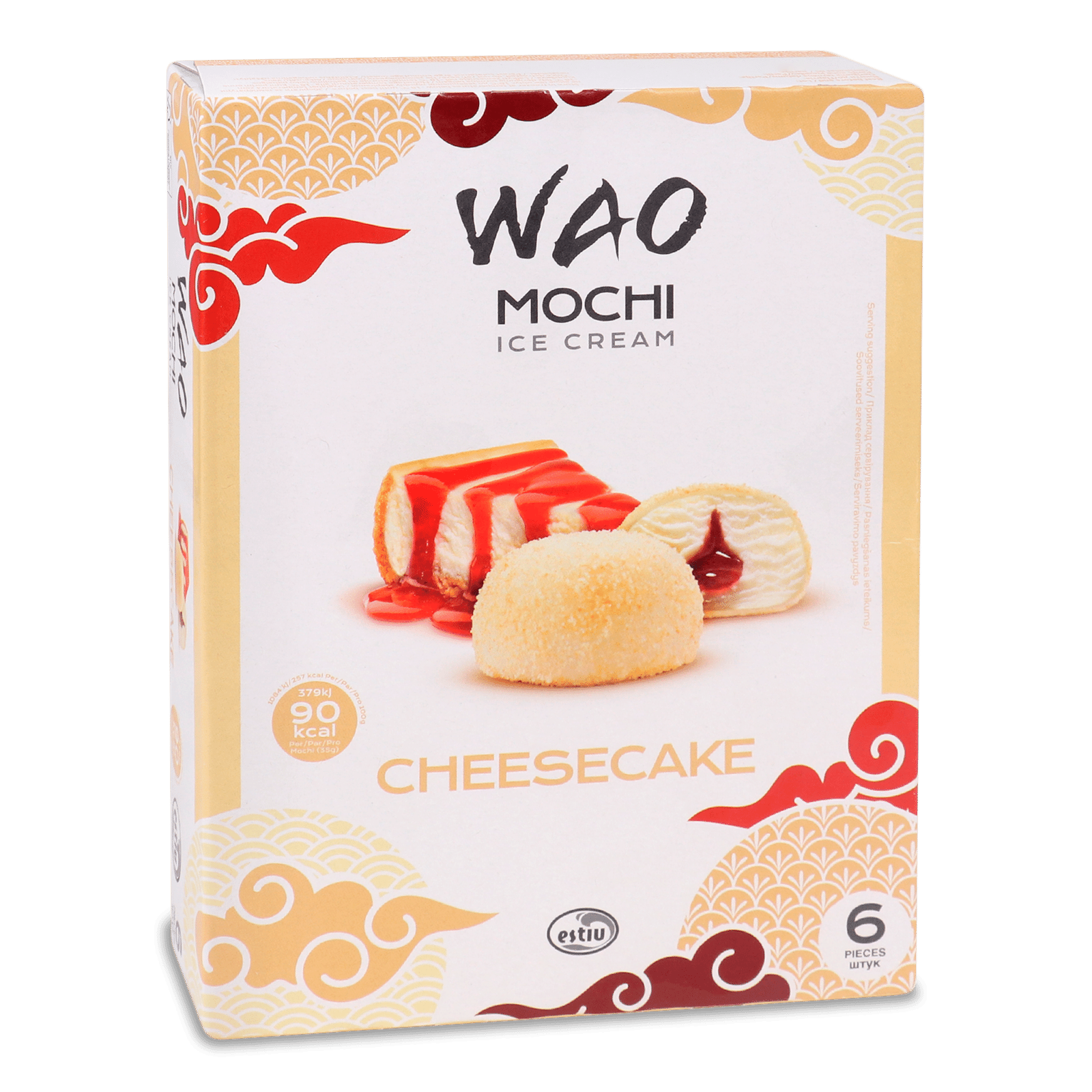 Десерт Wao Mochi з морозивом чизкейк в рисовому тісті - 1
