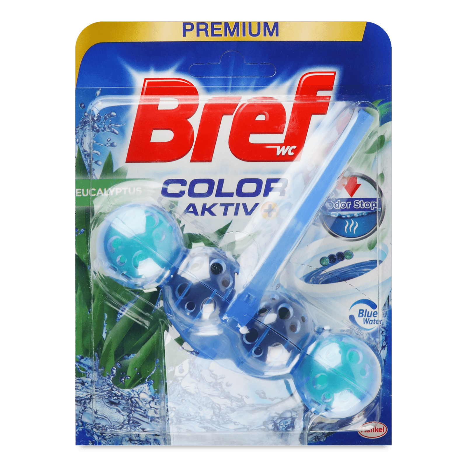 Блок туалетний Bref Color Activ синя вода - 1