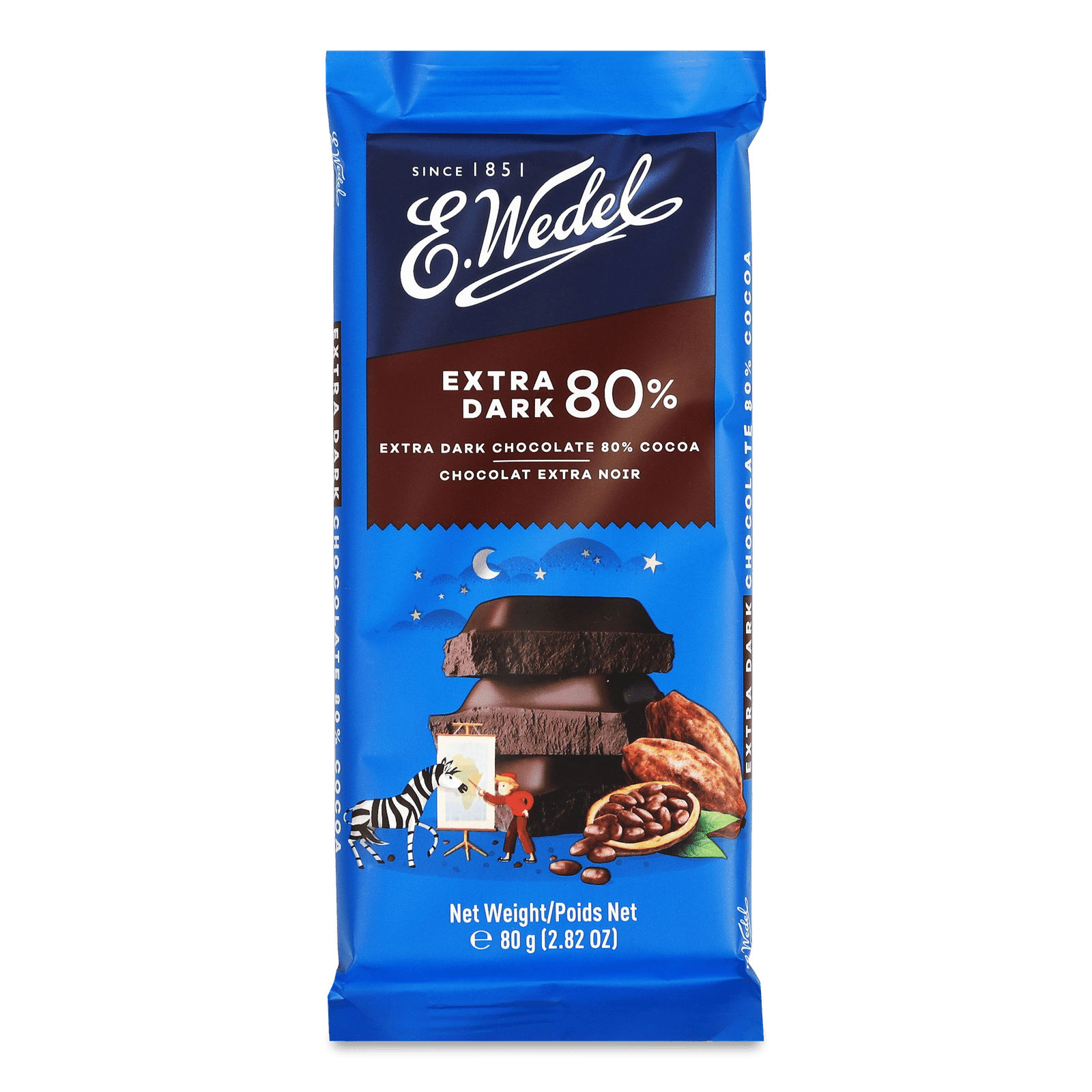 Шоколад чорний E.Wedel екстра - 1