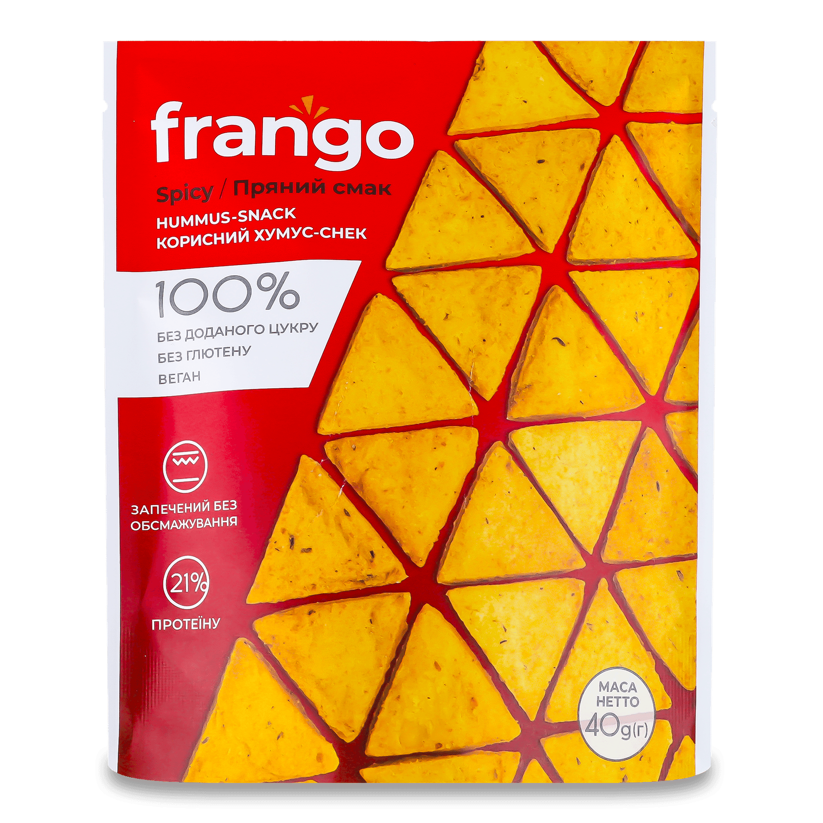 Крекер «Лавка традицій» Frango «Хумус-снек» пряний смак - 1