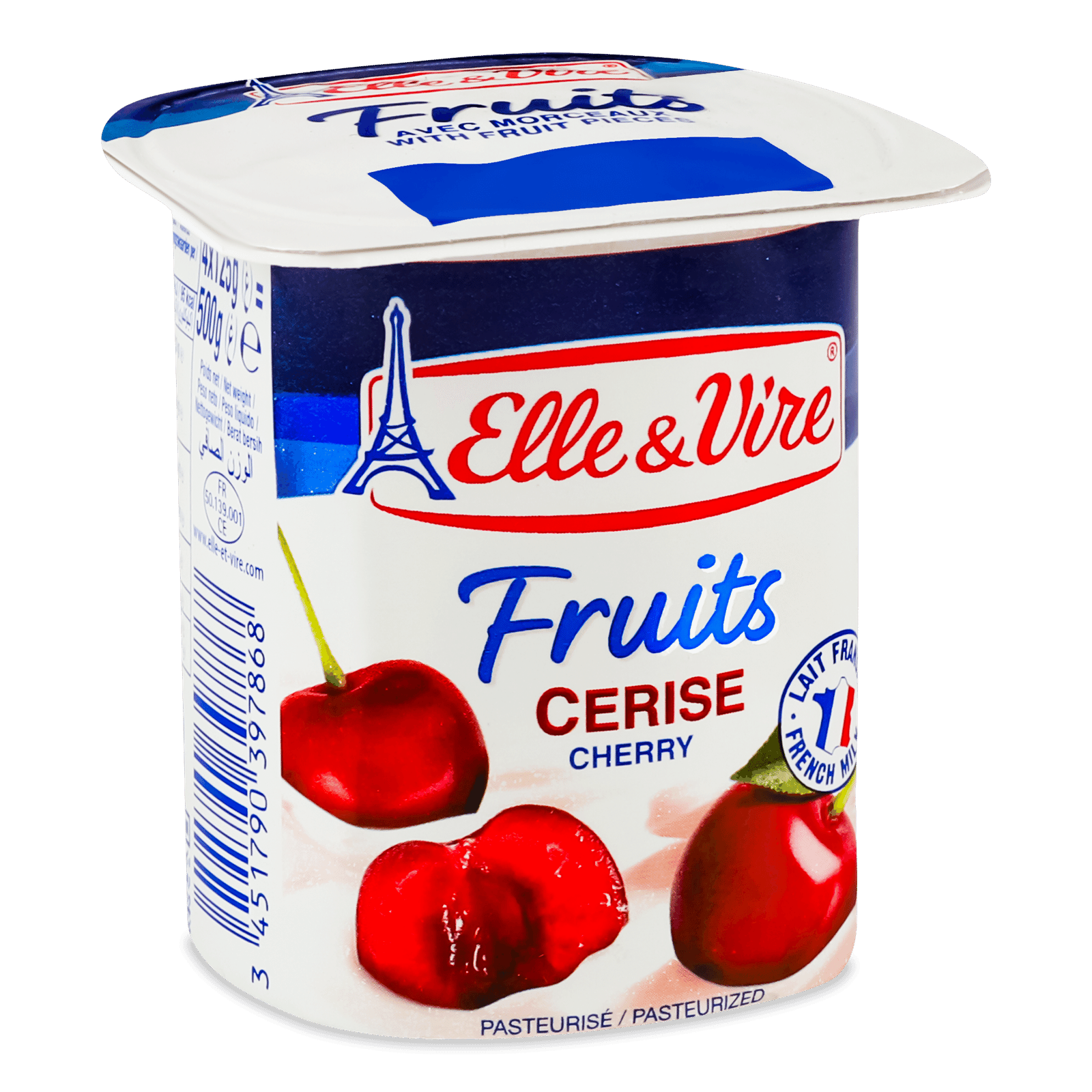 Десерт молочний Elle&Vire з вишнею 2,3% ст - 1