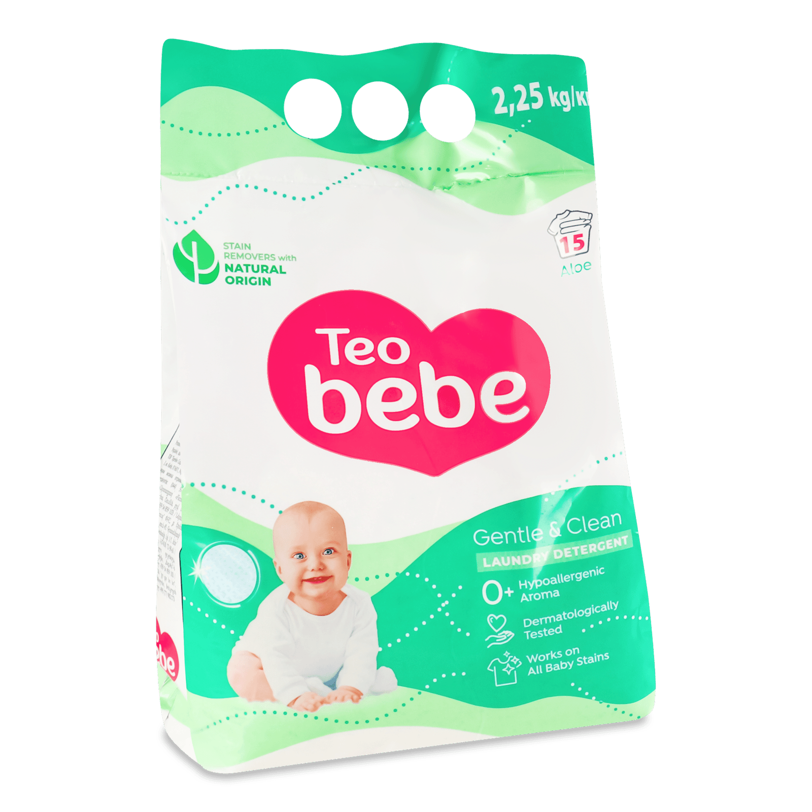 Порошок пральний Teo bebe Gentle&Clean Aloe - 1