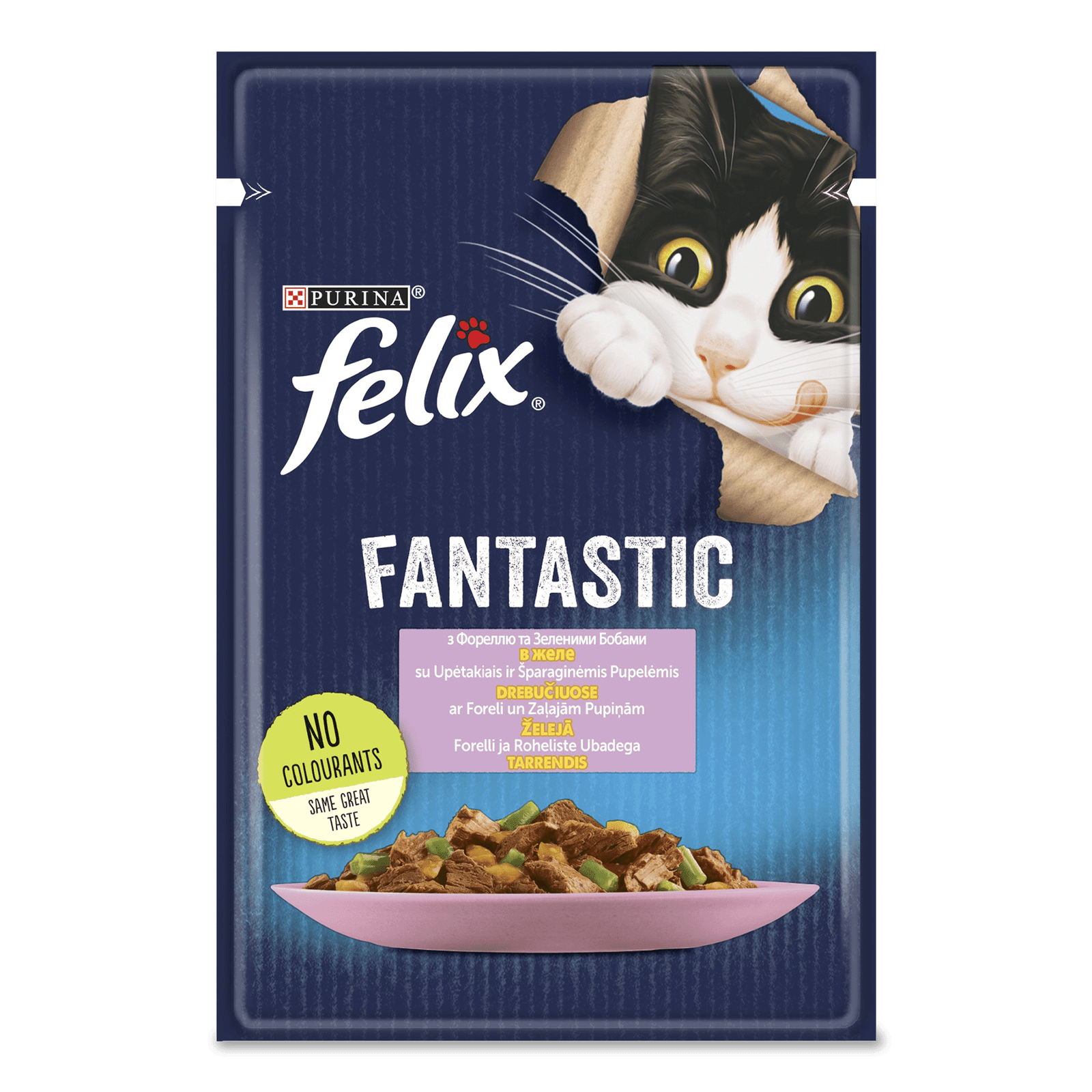 Корм для котів Felix Fantastic з фореллю в желе - 1