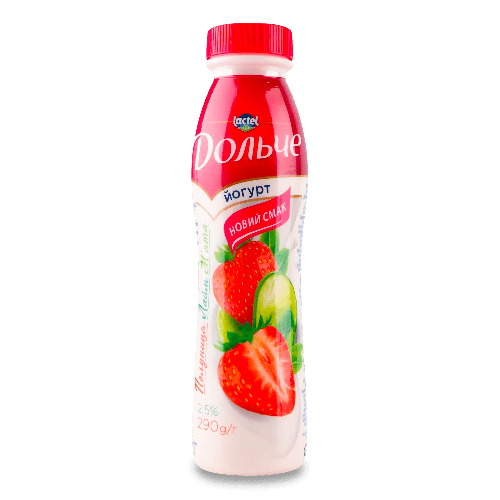 Йогурт Дольче полуниця-лайм-м'ята 2,5% - 1