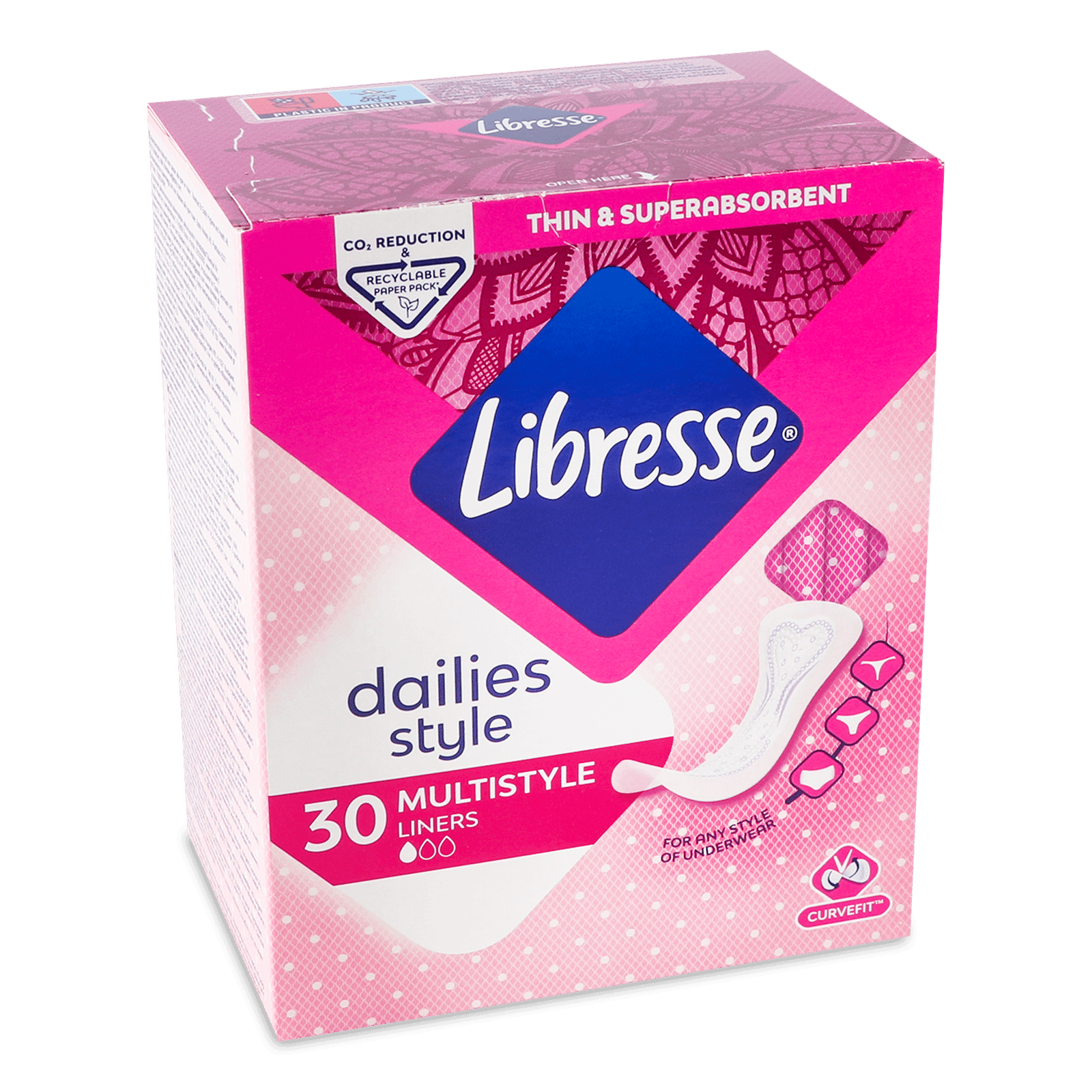 Прокладки щоденні Libresse Daily Fresh Multistyle Plus - 1