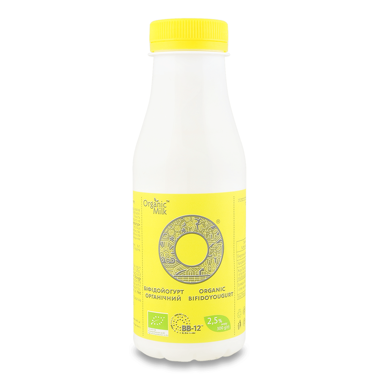 Біфідойогурт Organic Milk питний органічний 2,5% - 1