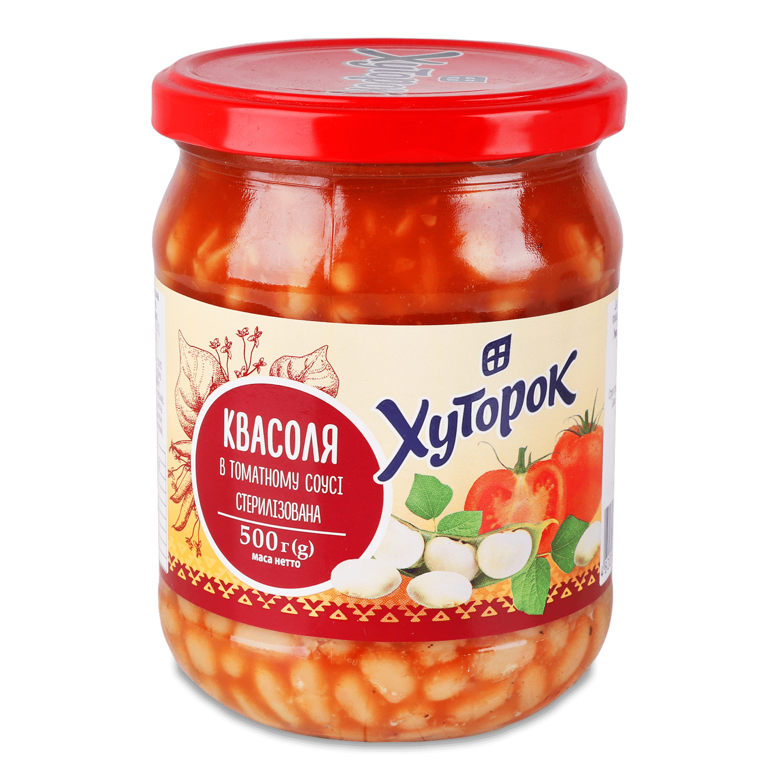 Квасоля Хуторок в томатному соусі с/б - 1