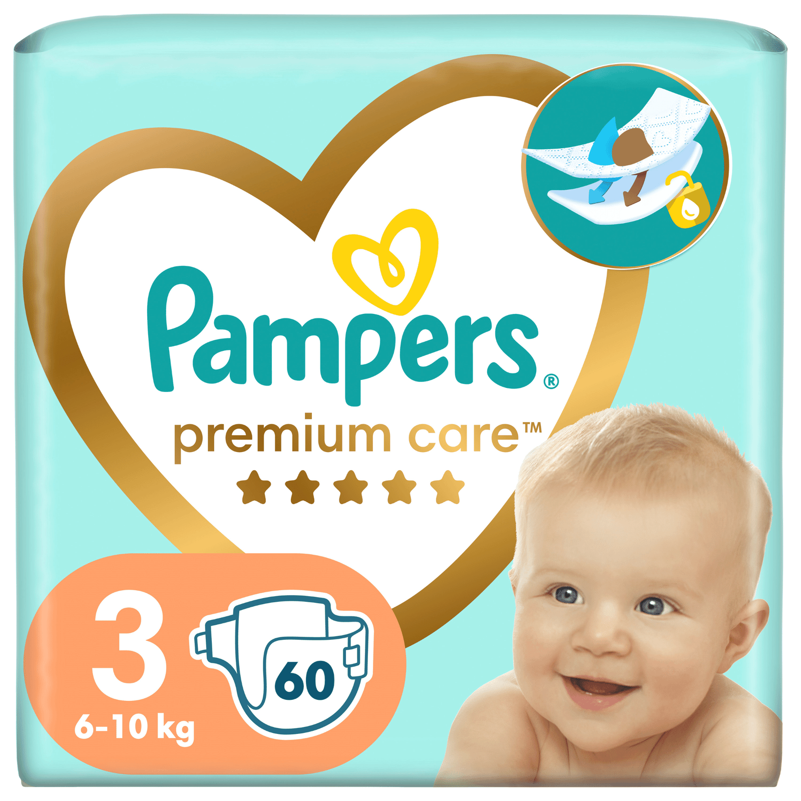 Підгузки Pampers Premium Care 3 (6-10 кг) - 1