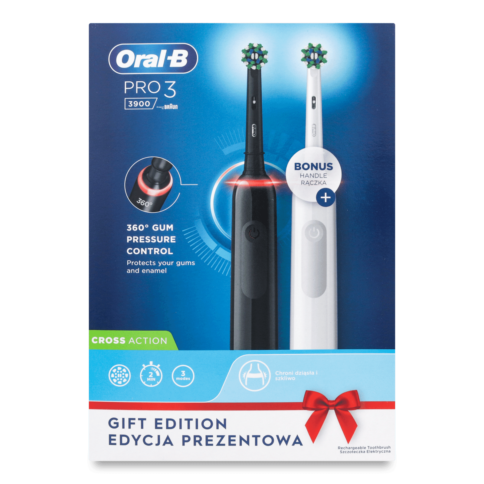 Електрична зубна щітка Oral-B Pro 3900 + ручка - 1