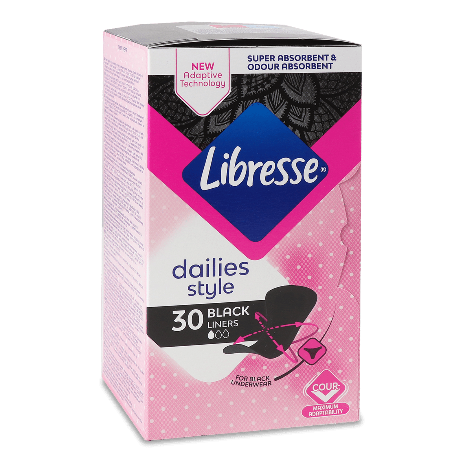 Прокладки щоденні Libresse Daily Fresh Normal Black - 1