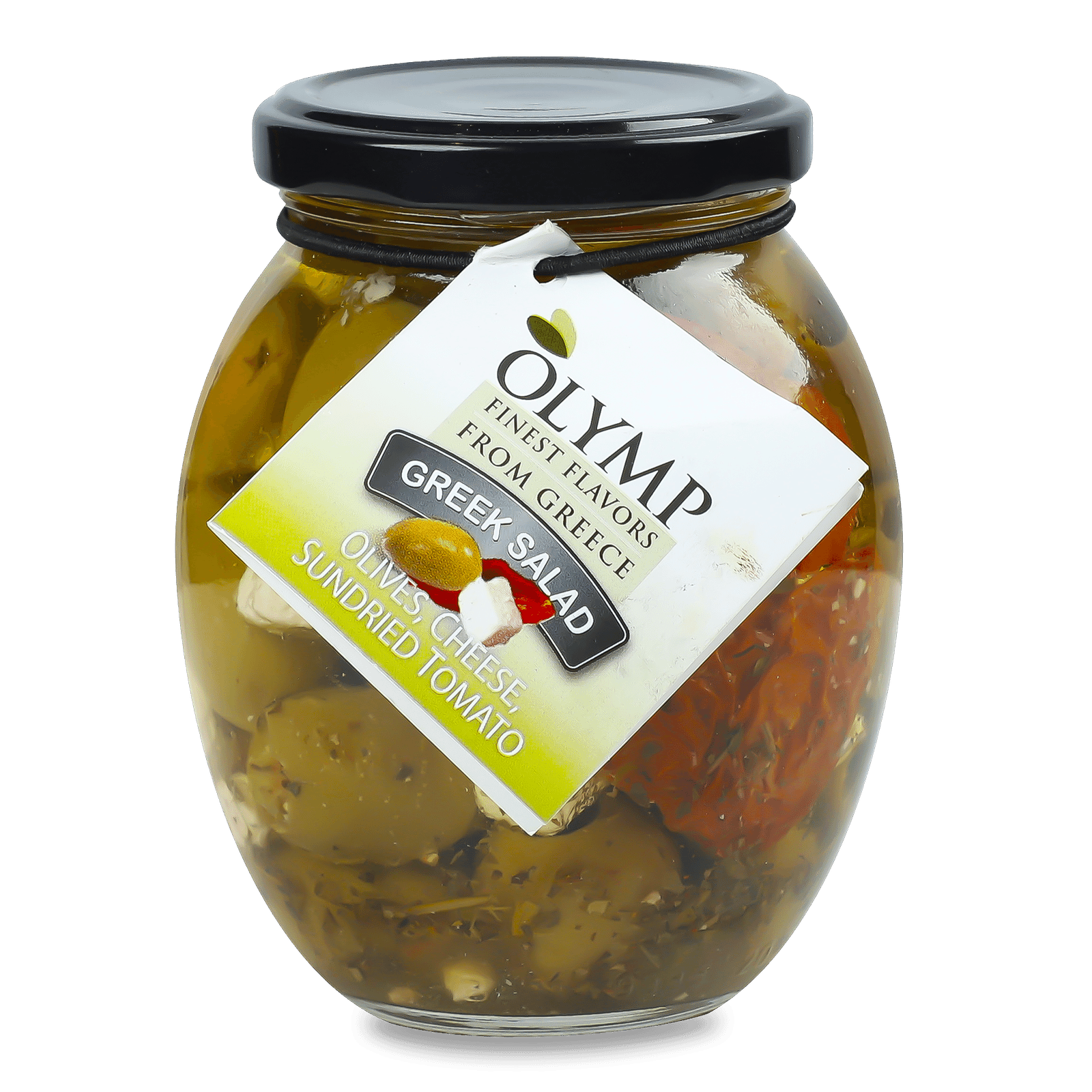 Салат Olymp «Грецький» томати, грецький сир та оливки - 1