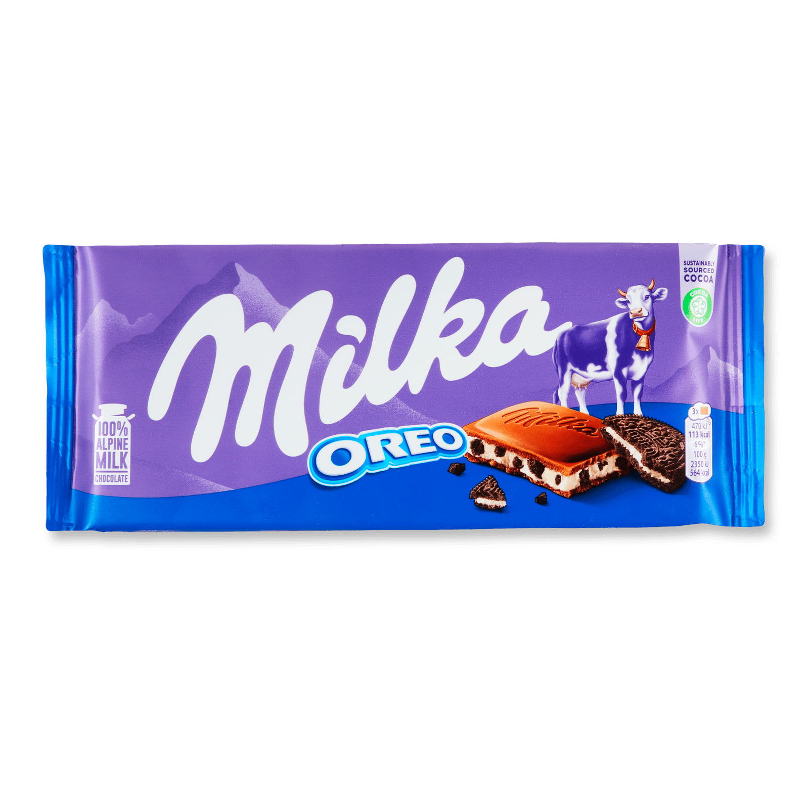 Шоколад молочний Milka зі смаком ванілі та Oreo - 1