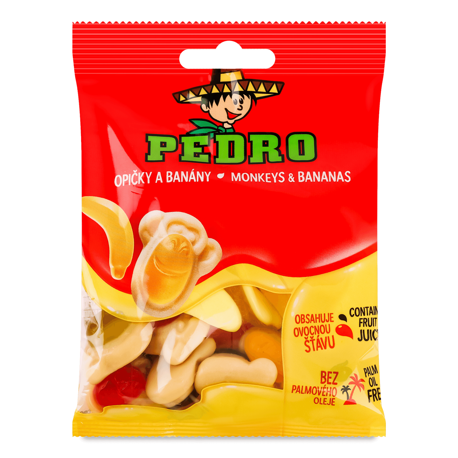 Цукерки Pedro «Мавпи та банани» жувальні - 1