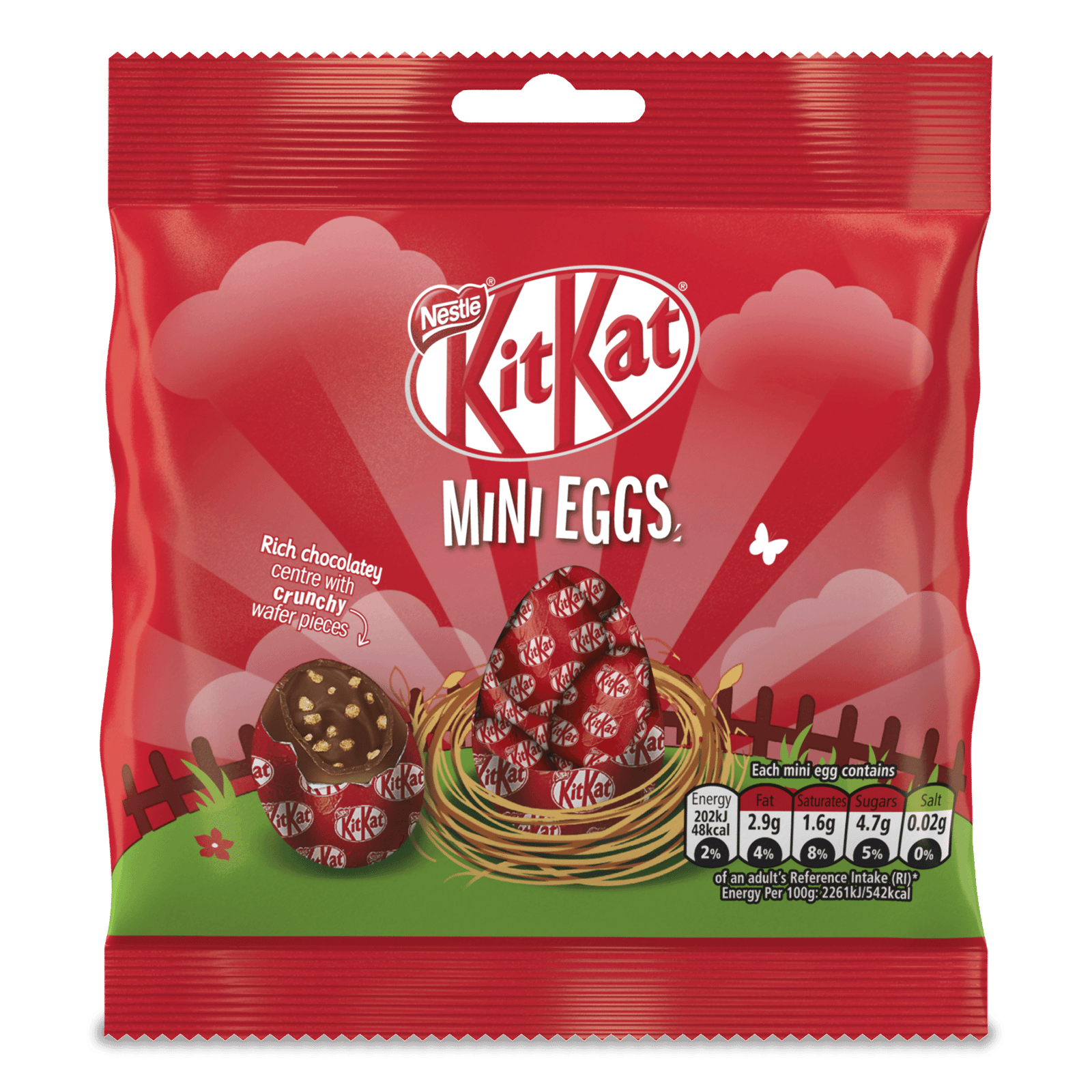 Шоколад молочний Kit Kat Mini Eggs з начинкою - 1