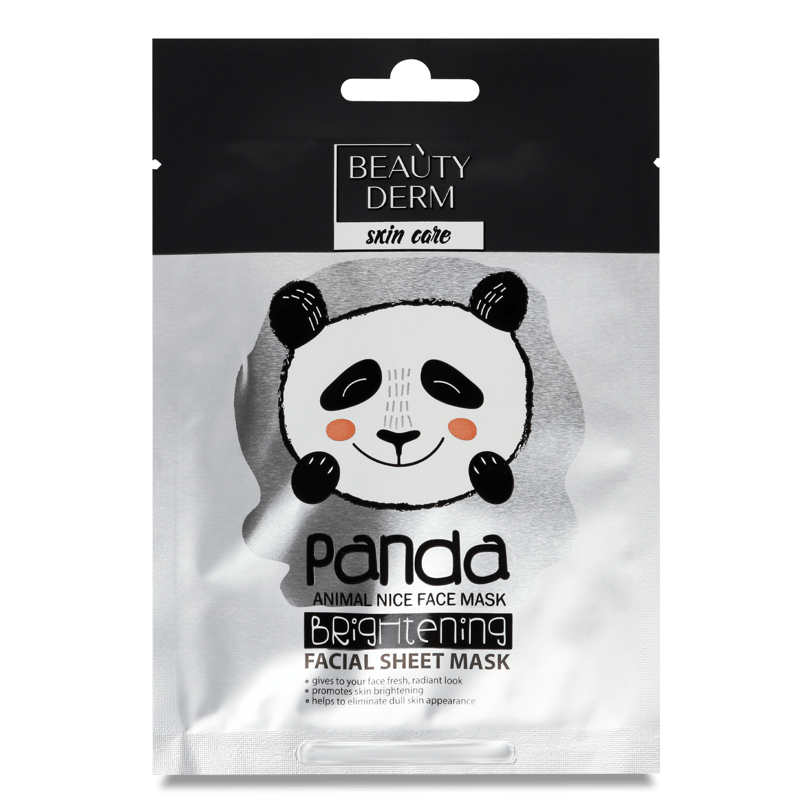 Маска Beauty Derm Animal Panda відбілювальна тканинна - 1