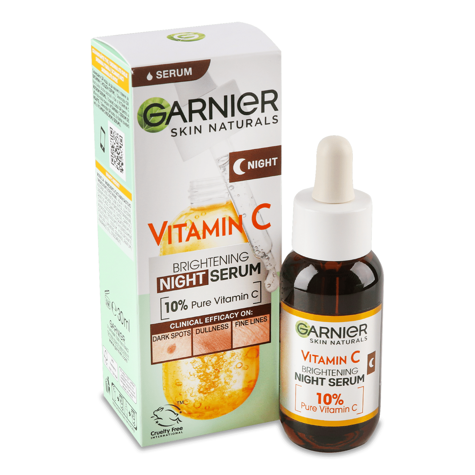 Сироватка для облич Garnier Skin Naturals Vitamin С нічyf, - 1