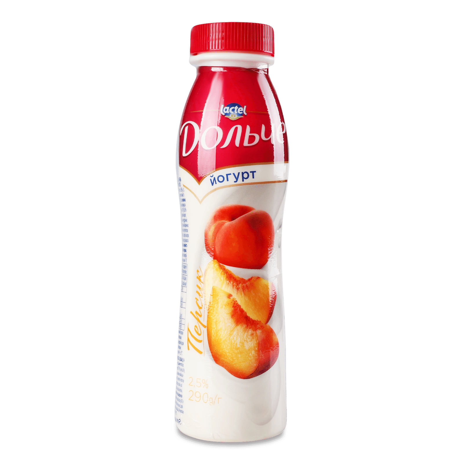 Йогурт Дольче Lactel персик 2,5% - 1