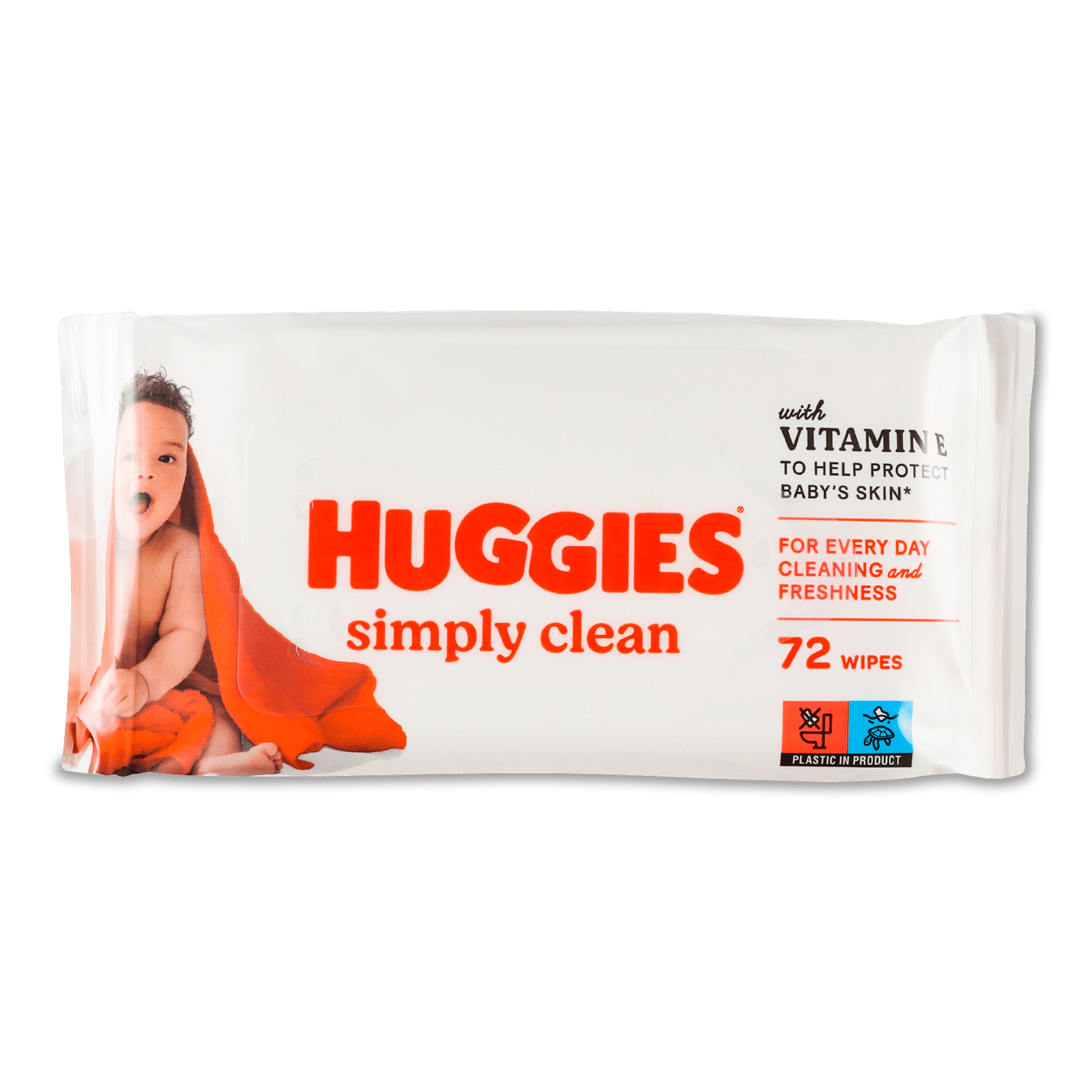 Серветки вологі дитячі Huggies Simply clean - 1