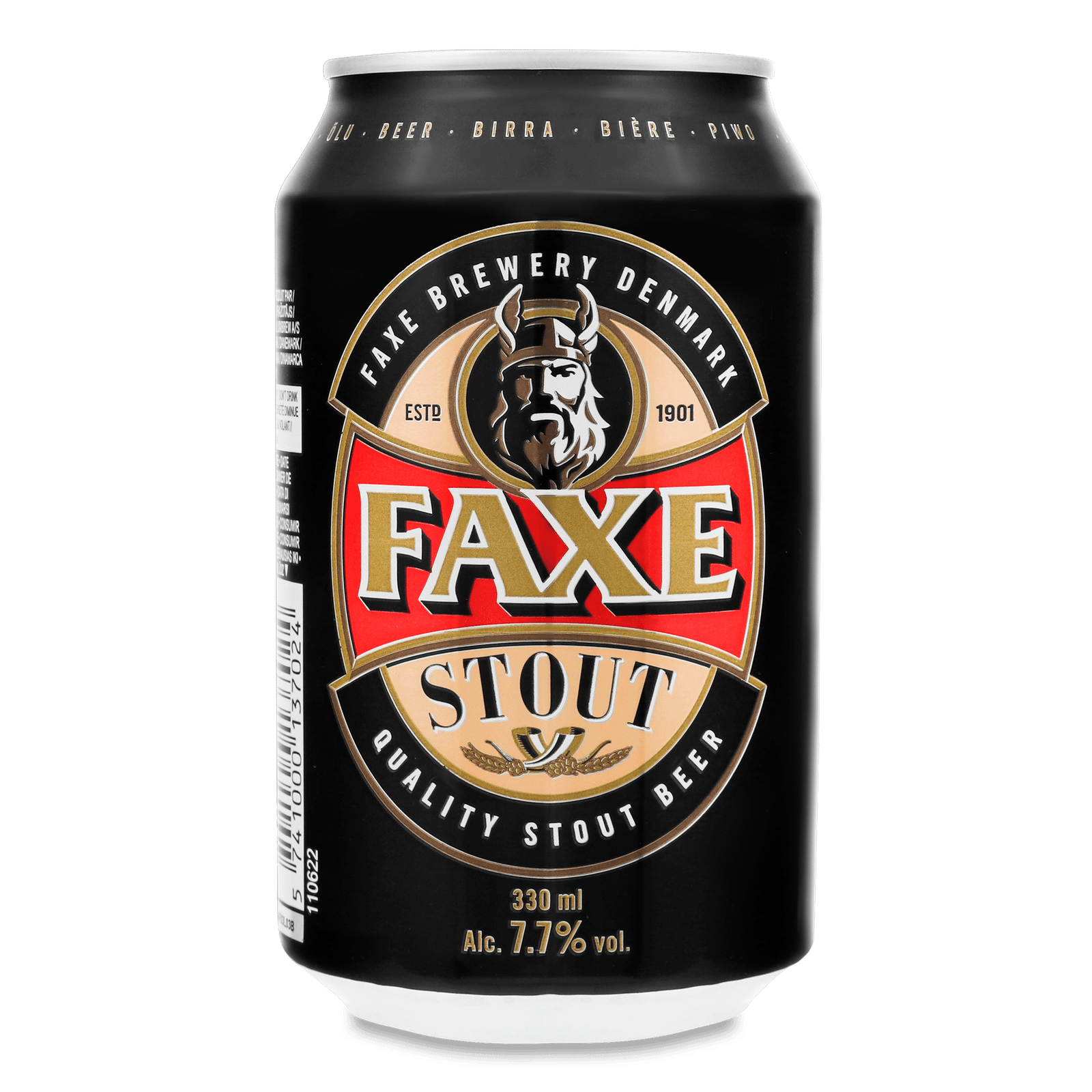 Пиво Faxe Stout темне з/б - 1