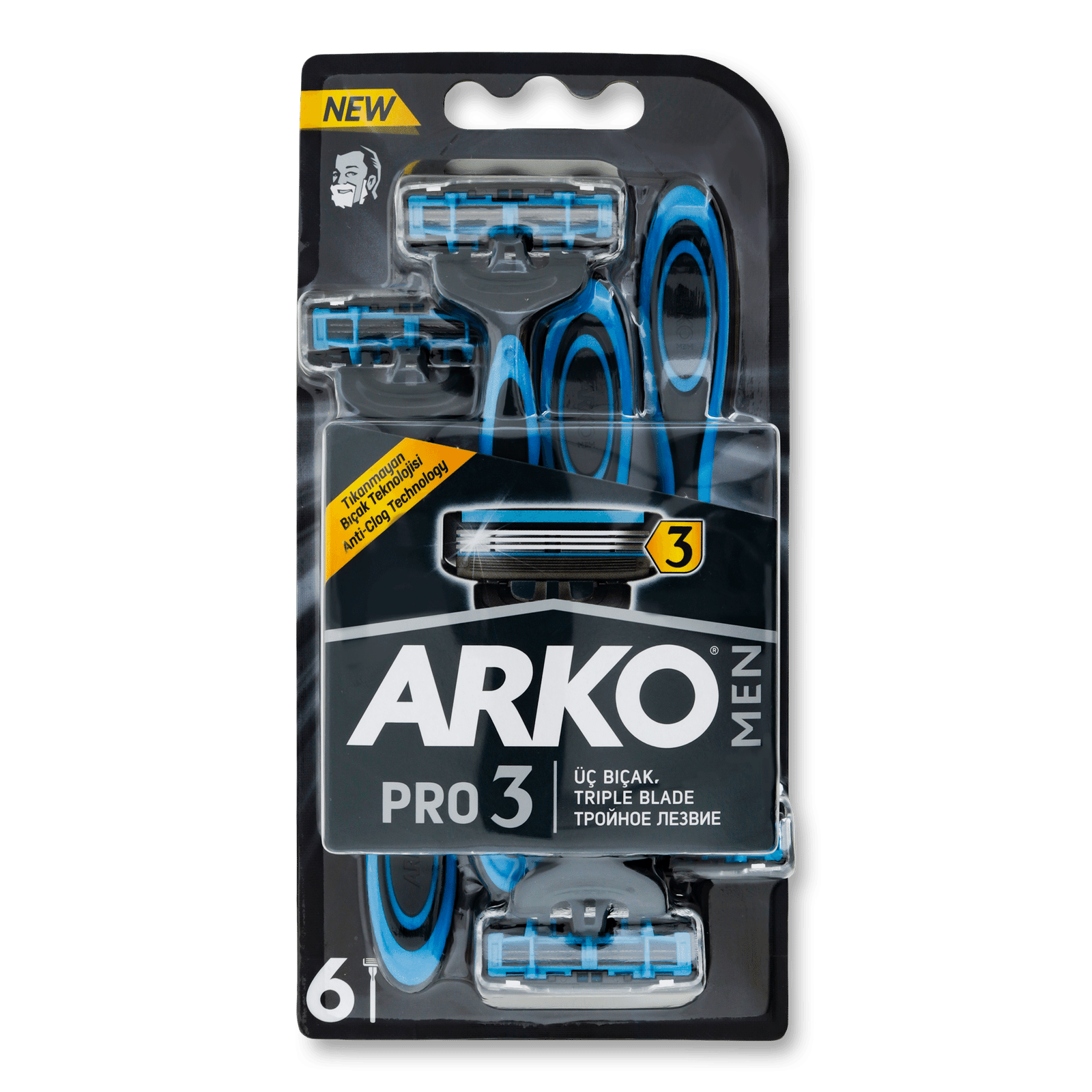 Станки для гоління Arko T3 потрійне лезо - 1