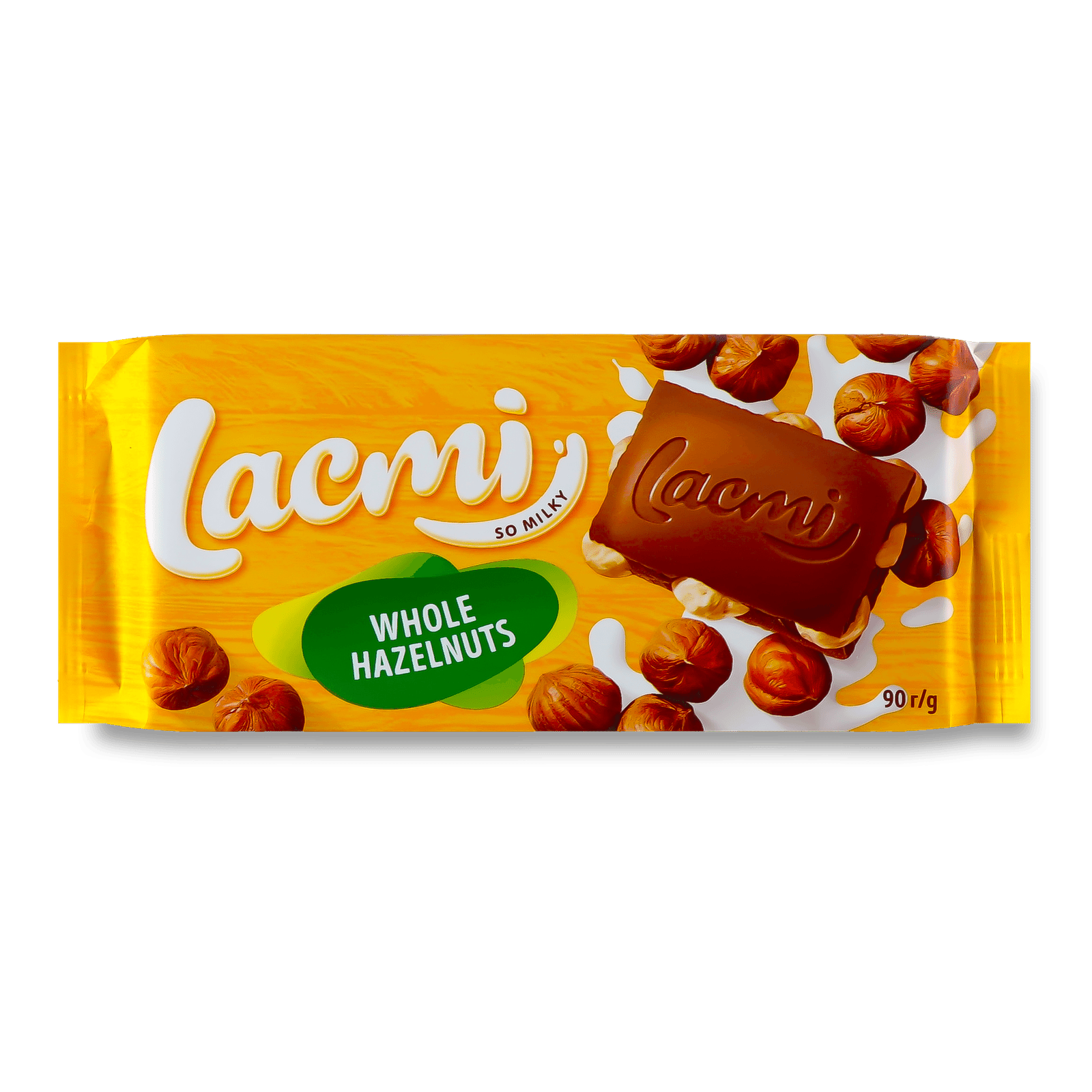 Шоколад молочний Roshen Lacmi з цілим лісовим горіхом - 1
