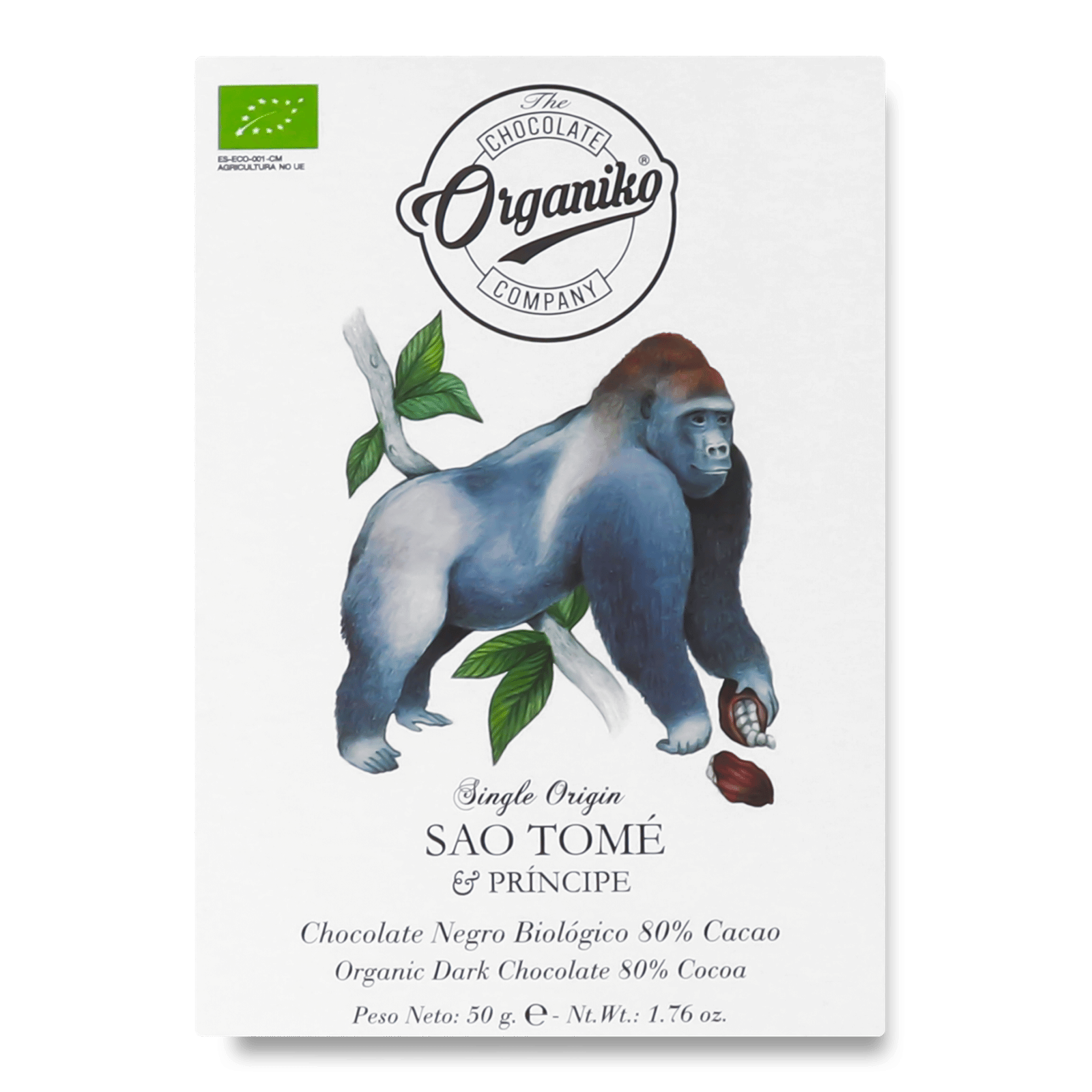 Шоколад чорний Chocolate Organiko Sao Tome&Principe 80% - 1