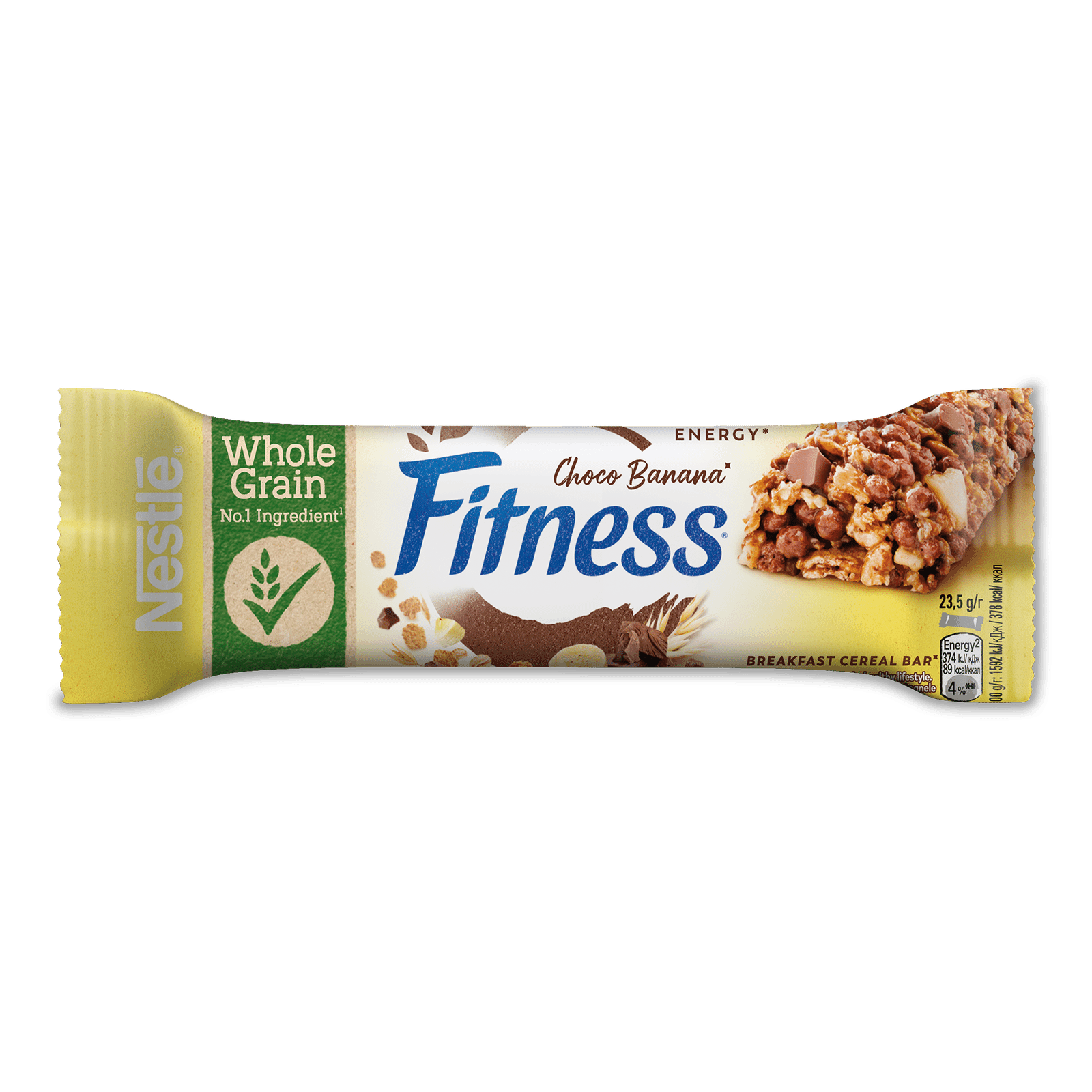 Батончик Nestle Fitness злаковий шоколад-банан - 1