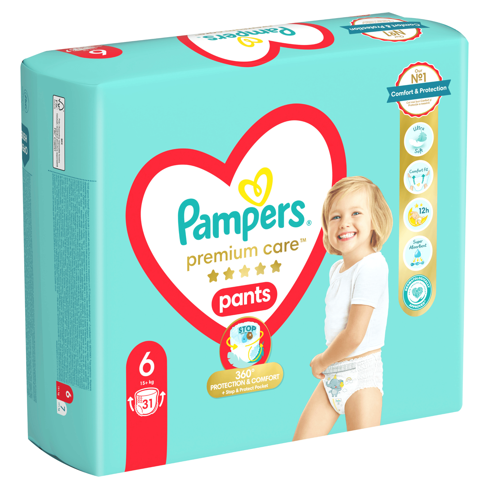 Підгузки-трусики Pampers Premium Care Pants 6 (15+ кг) - 3