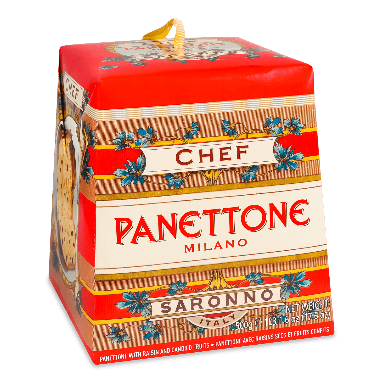 Кекс Chef D'Italia «Панеттоне» клаcичний родзинки-цукати - 1