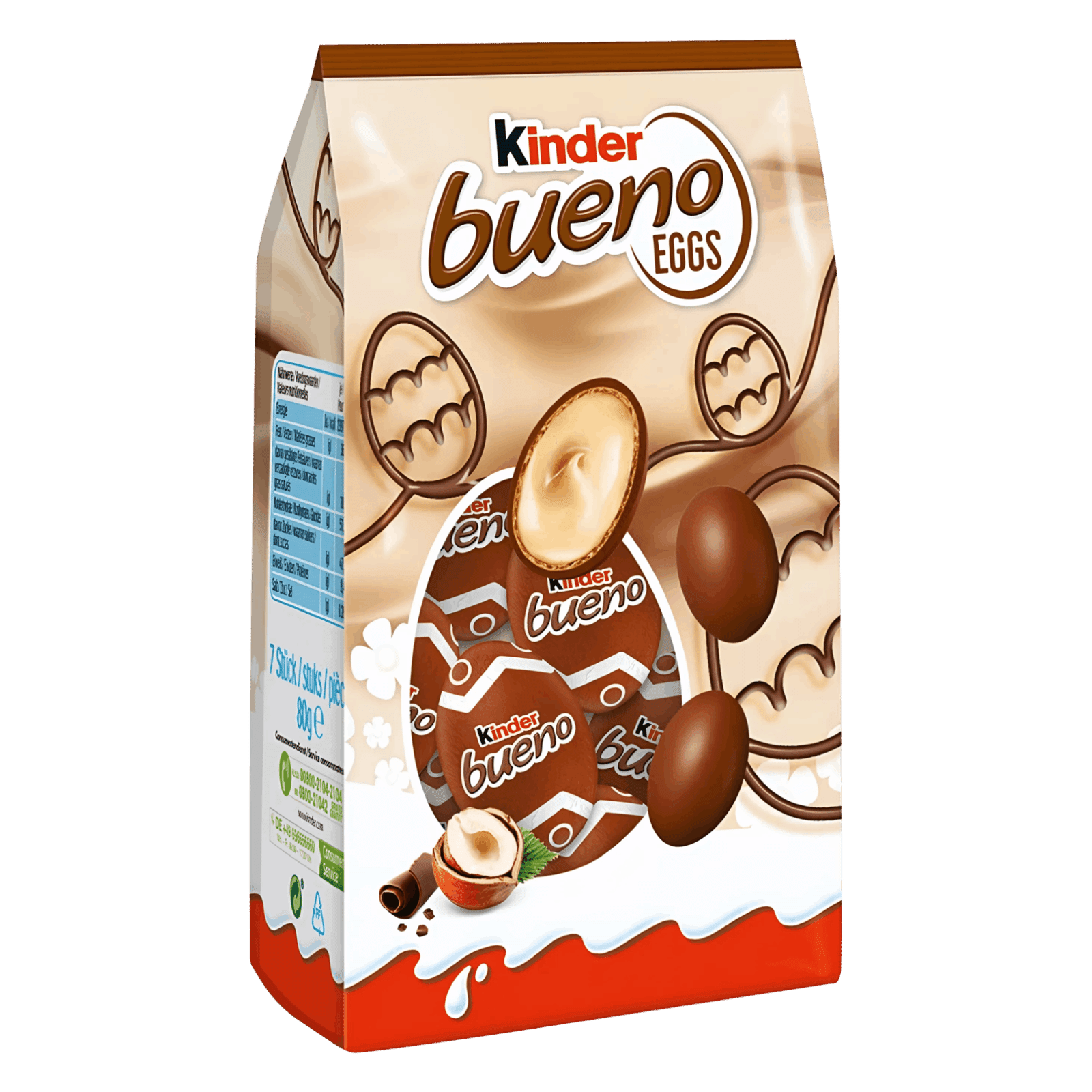 Цукерки Kinder яйця шоколадно-вафельні з фундучним крем - 1