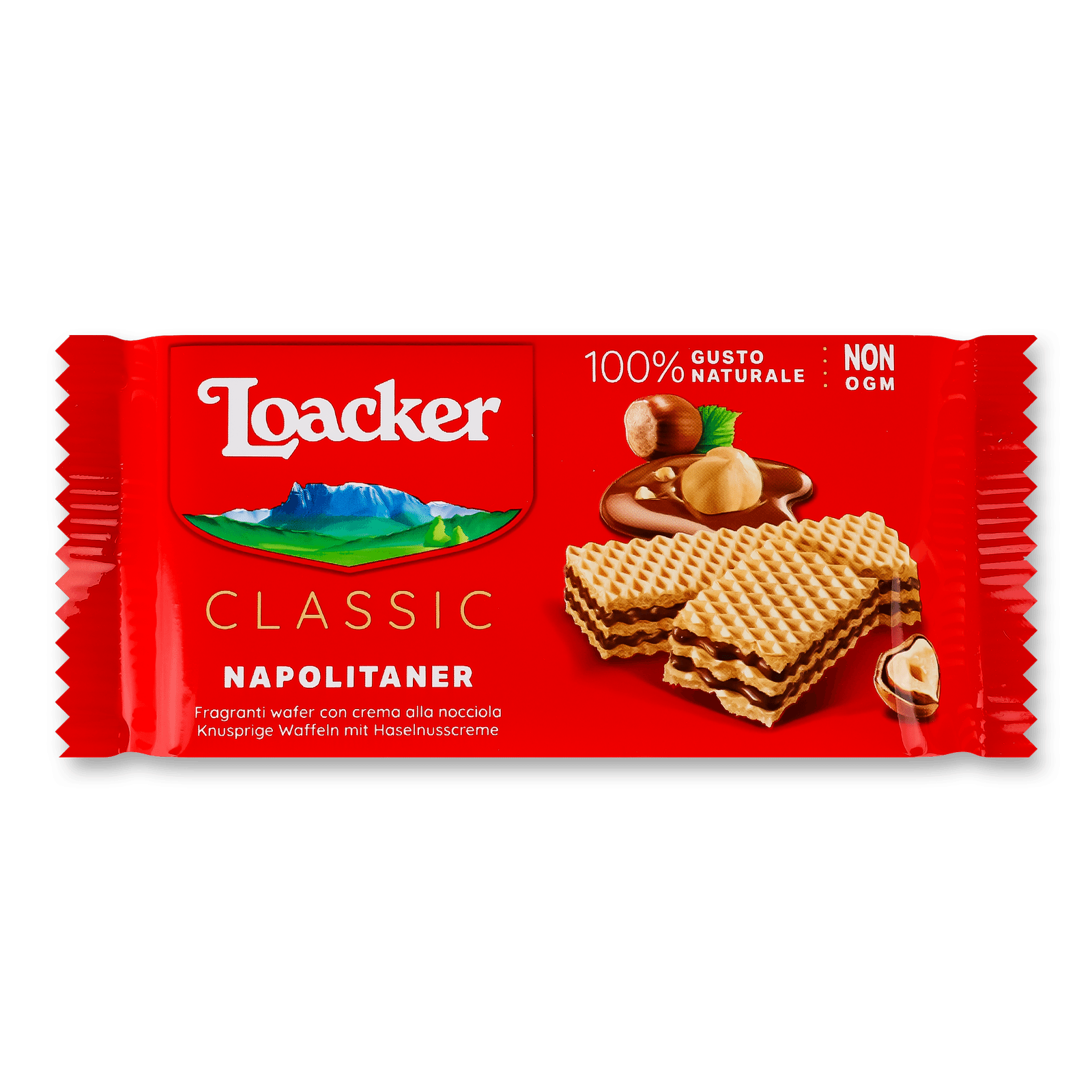 Вафлі Loacker Classic Napolitaner з горіх начинкою - 1