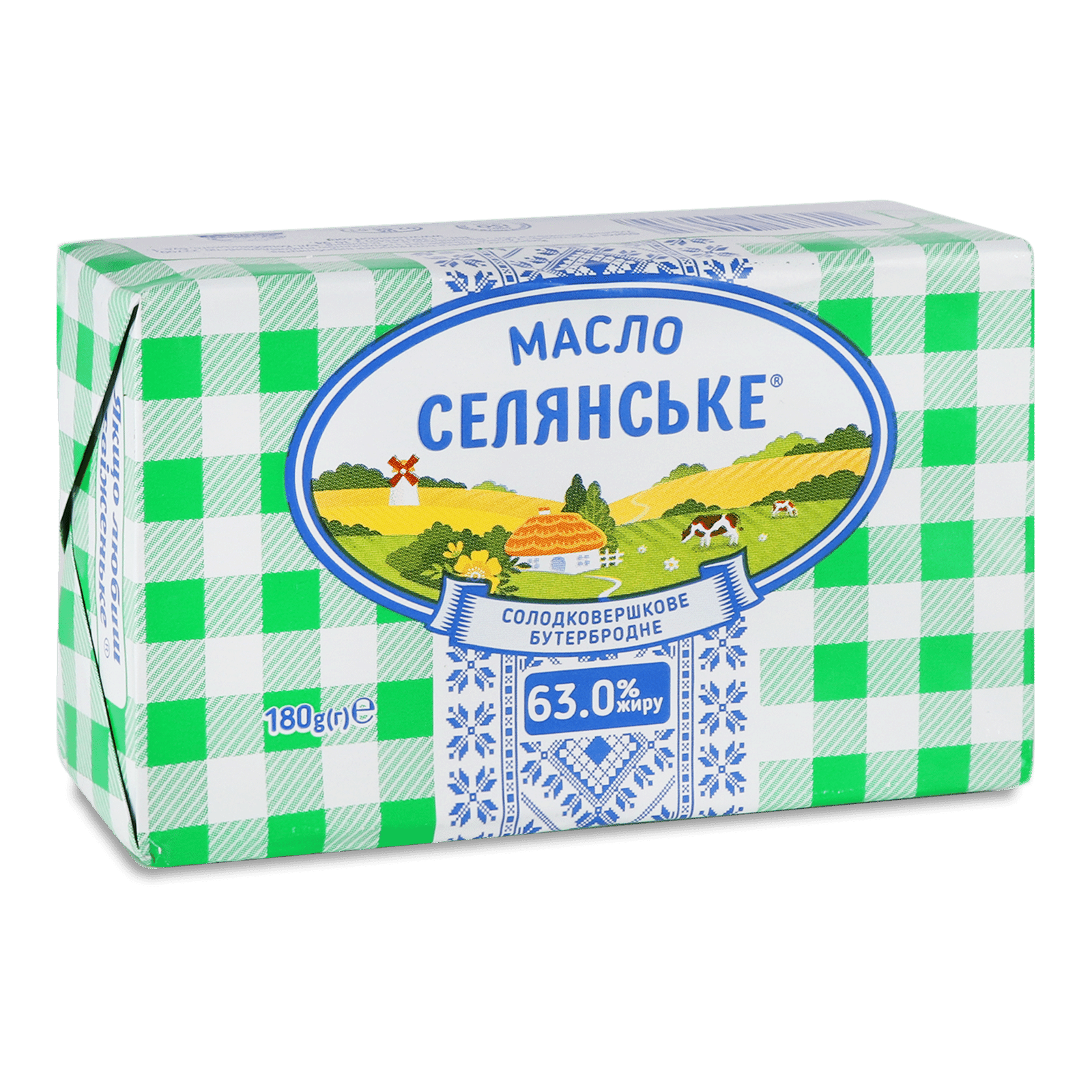 Масло «Селянське» солодковершкове бутербродне 63% - 1