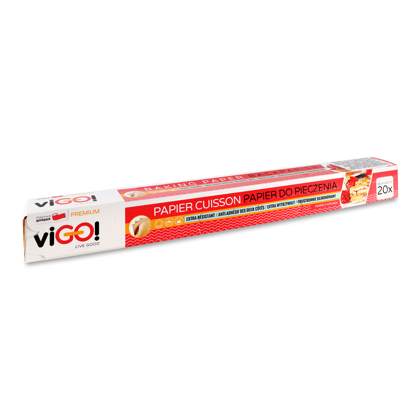 Пергамент для випічки viGO! Premium силікон 38х42 см - 1