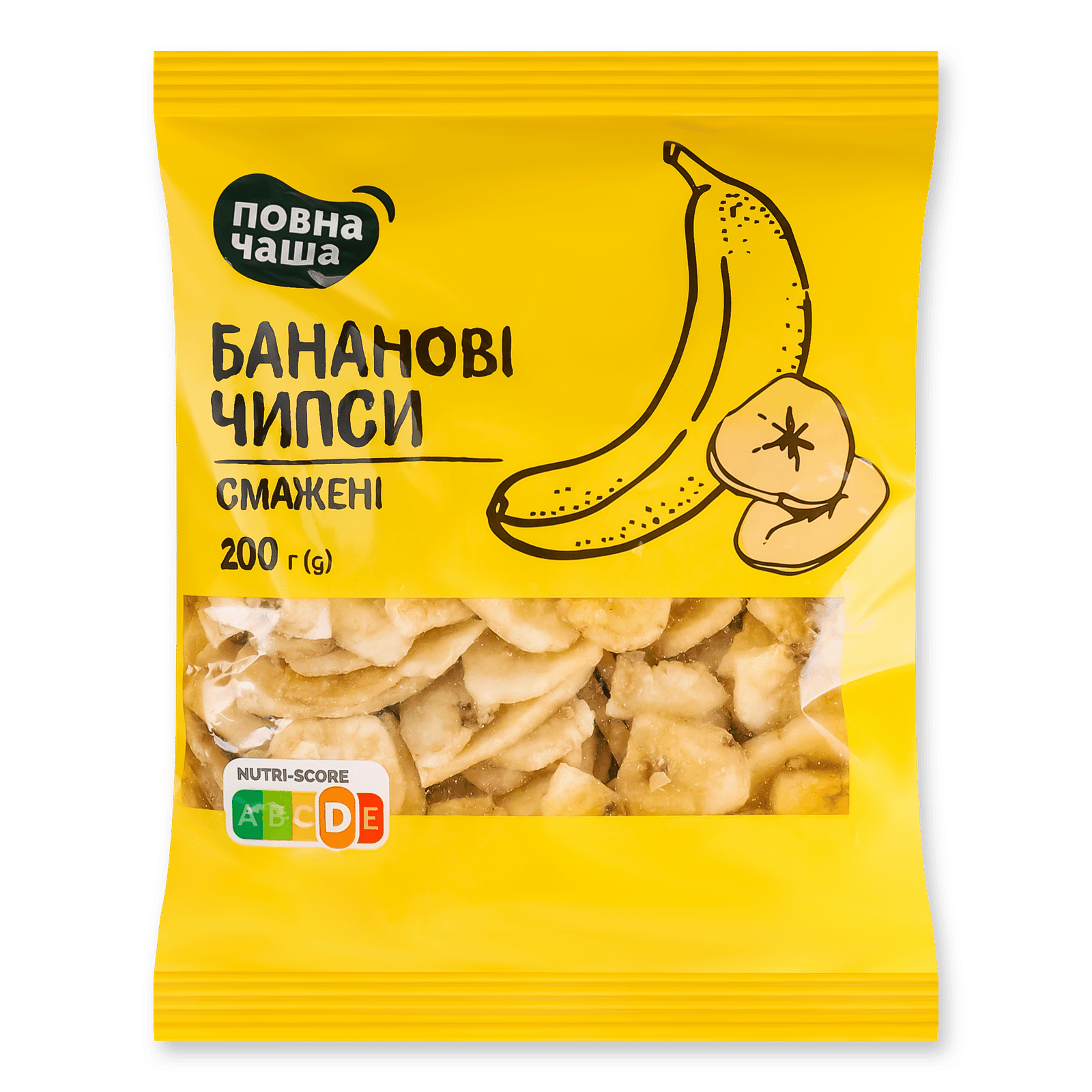 Чіпси бананові «Повна Чаша»® смажені - 1
