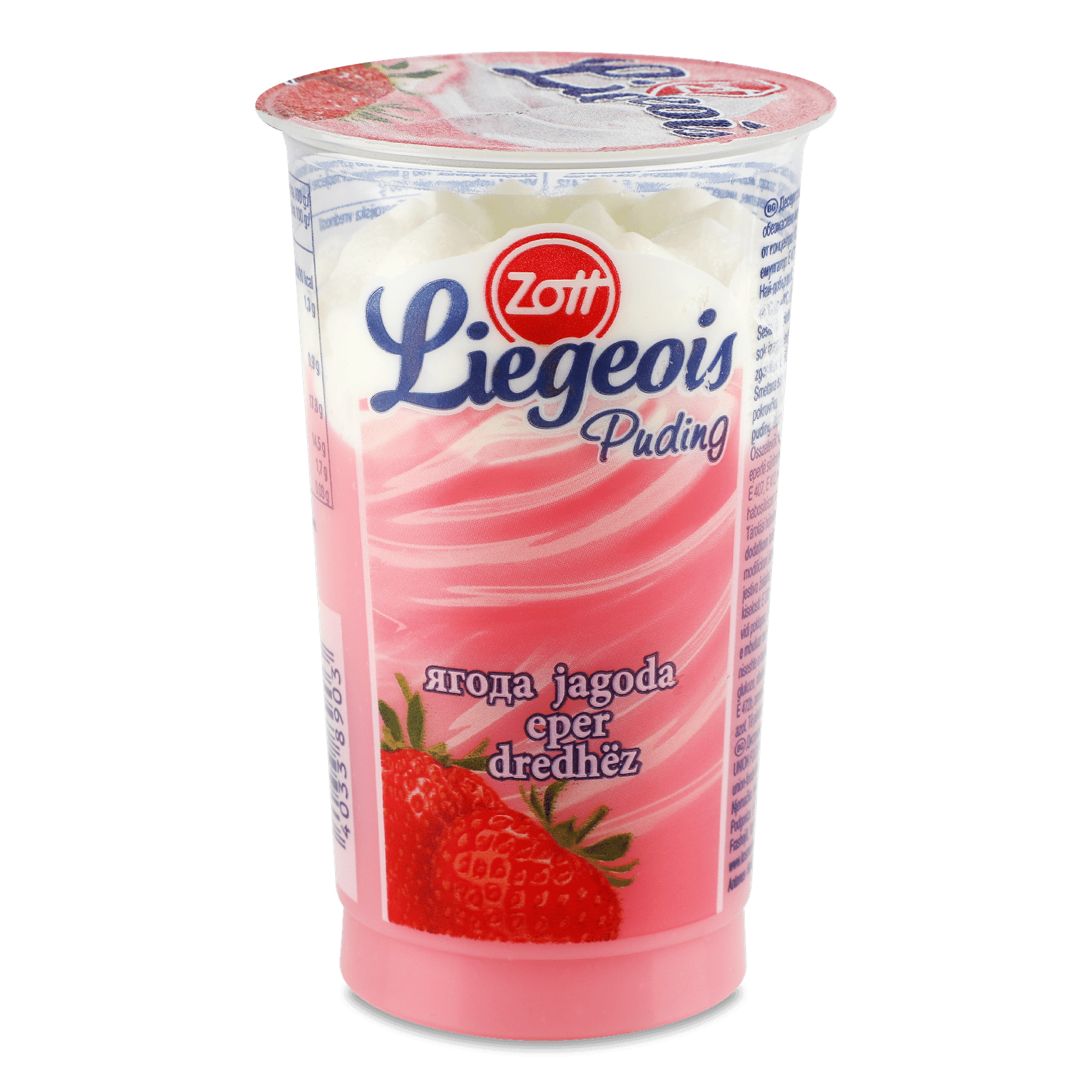 Десерт Zott Liegeois полуничний зі збитими вершками 1,3% - 1