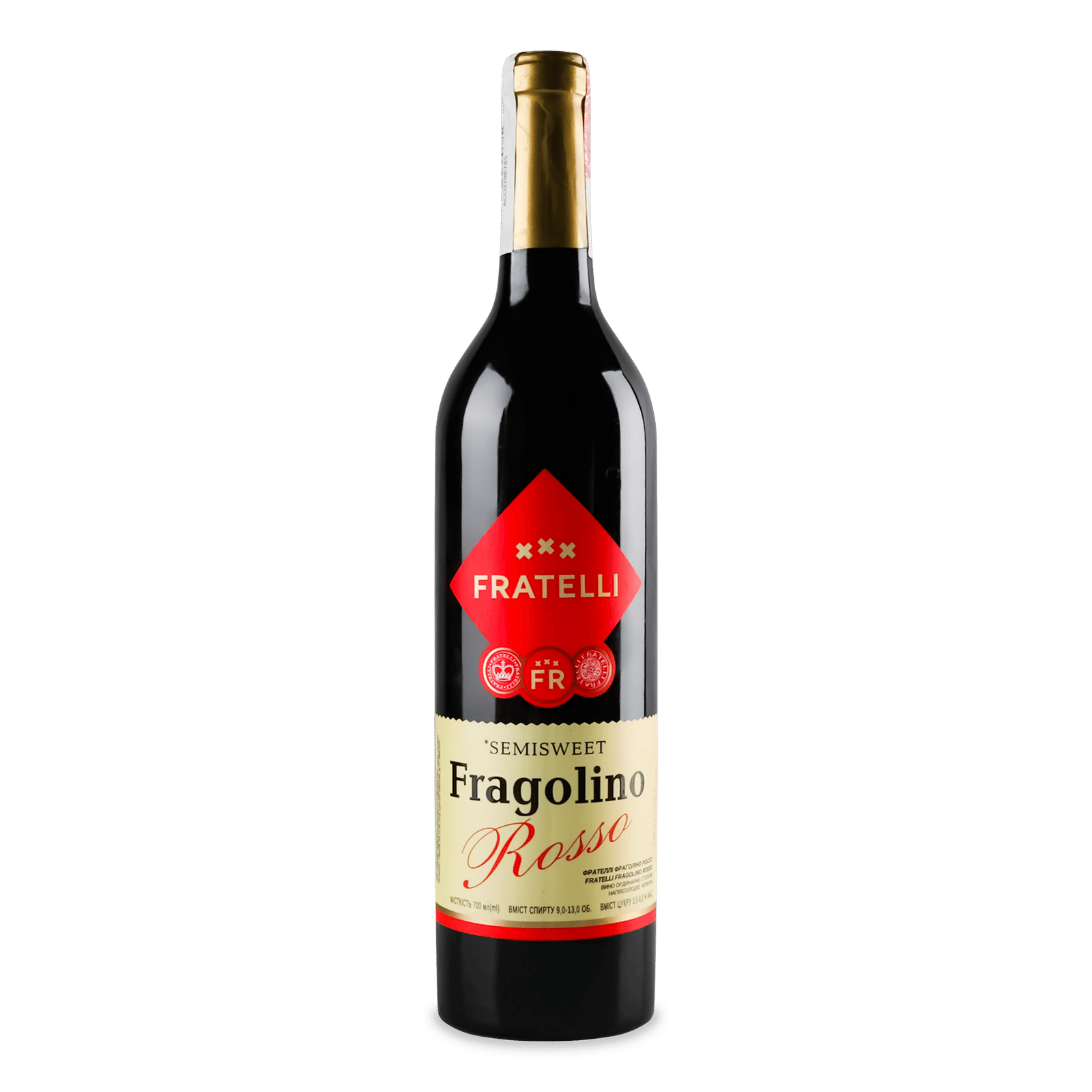 Вино Fratelli Fragolino Rosso червоне напівсолодке - 1