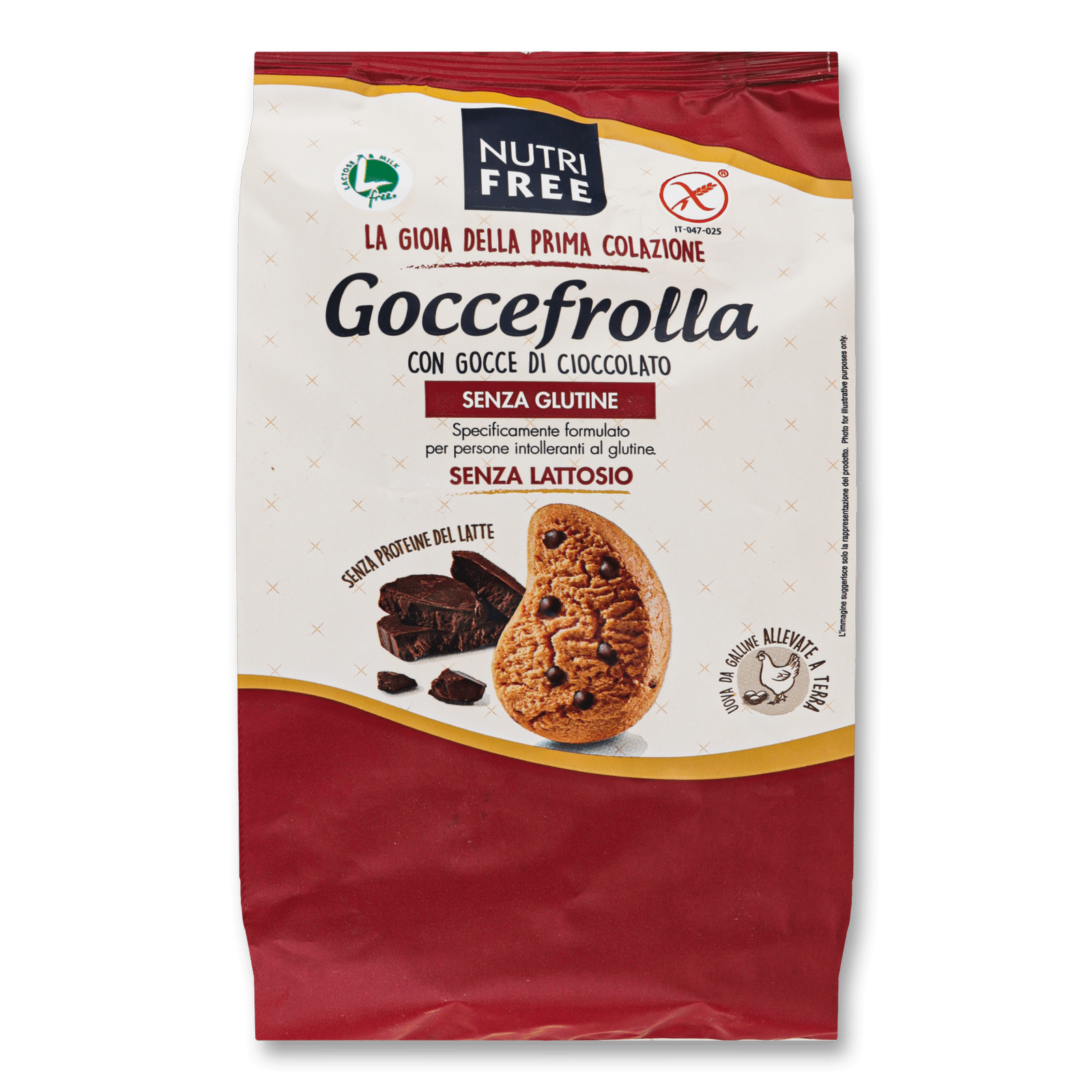 Печиво Nutri Free Goccefrolla з шоколадною крихтою - 1