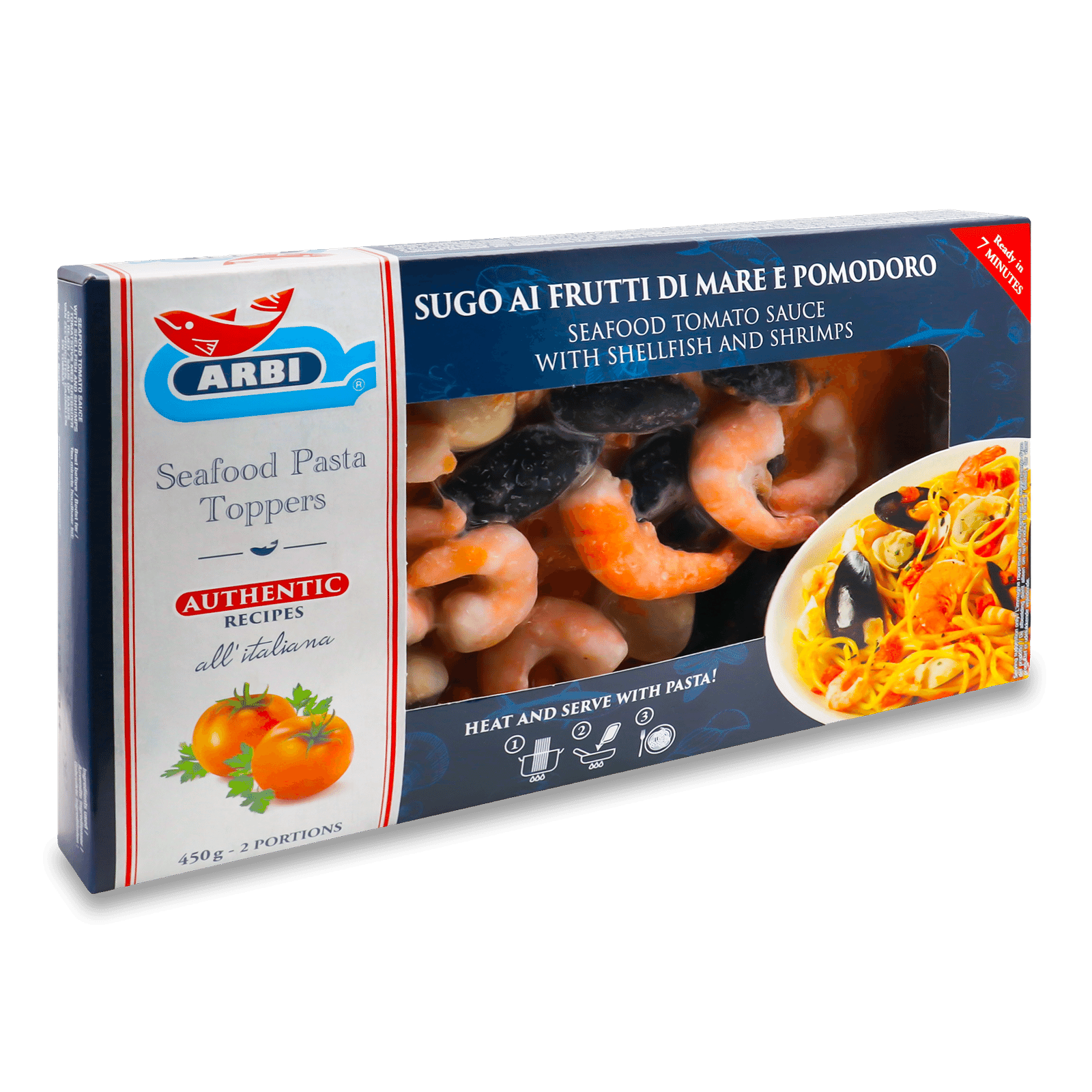 Морепродукти Arbi в томатному соусі з молюсками та креветками заморожені - 1