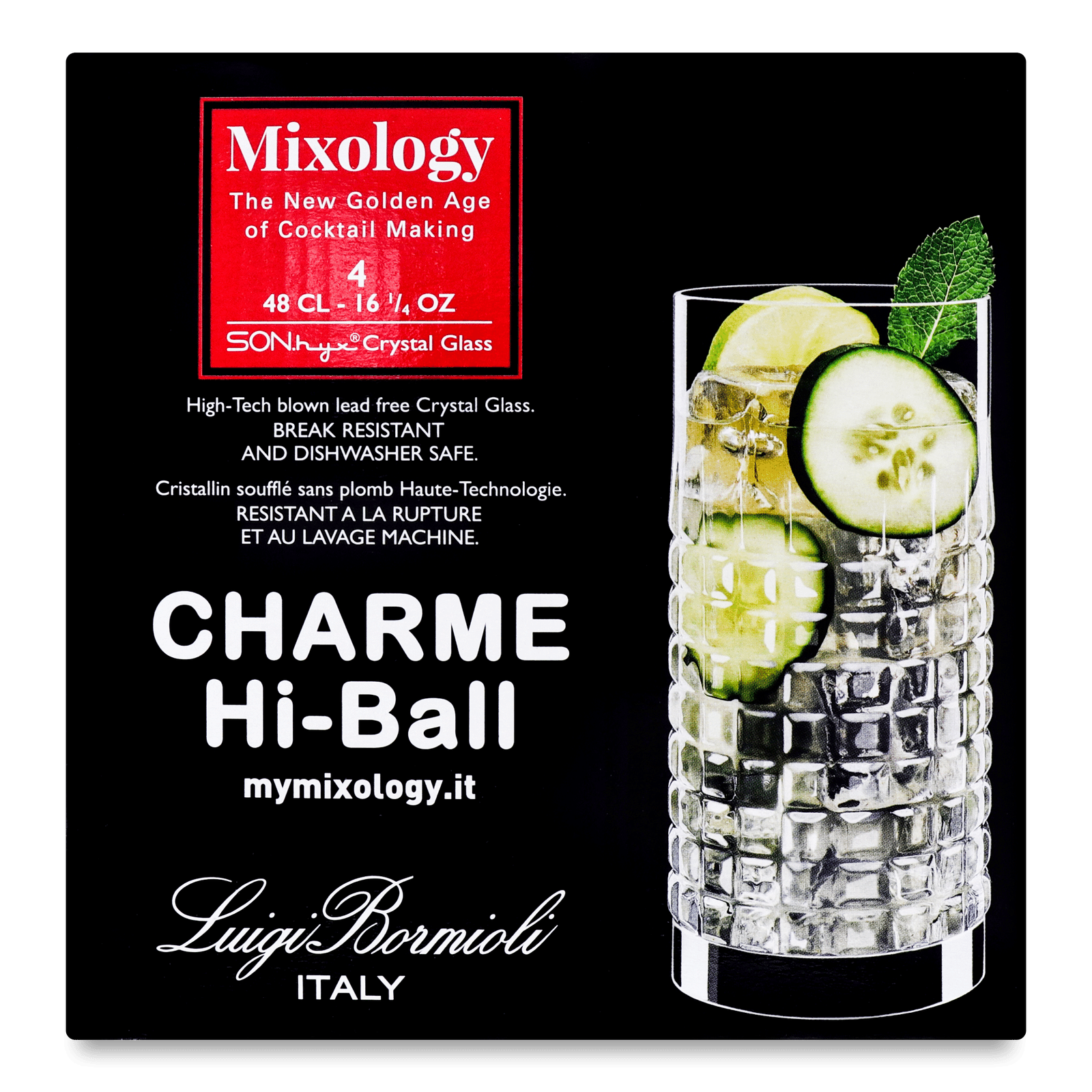 Набір склянок Luigi Bormioli Mixology Charme 4 шт. - 1